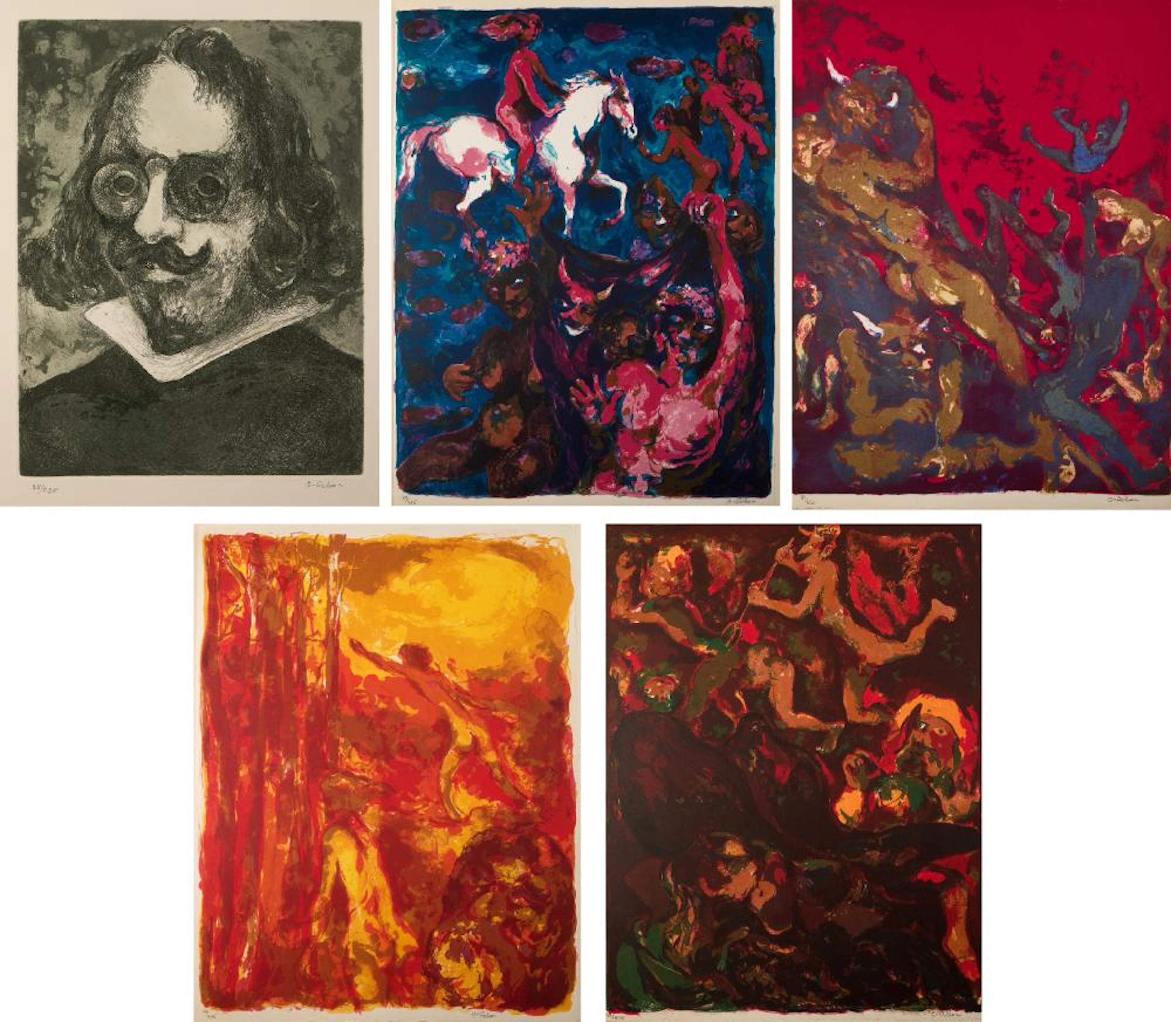 LUIS GARCÍA OCHOA (1920 / 2019) "Francisco de Quevedo, Pluto's Zahurds" "