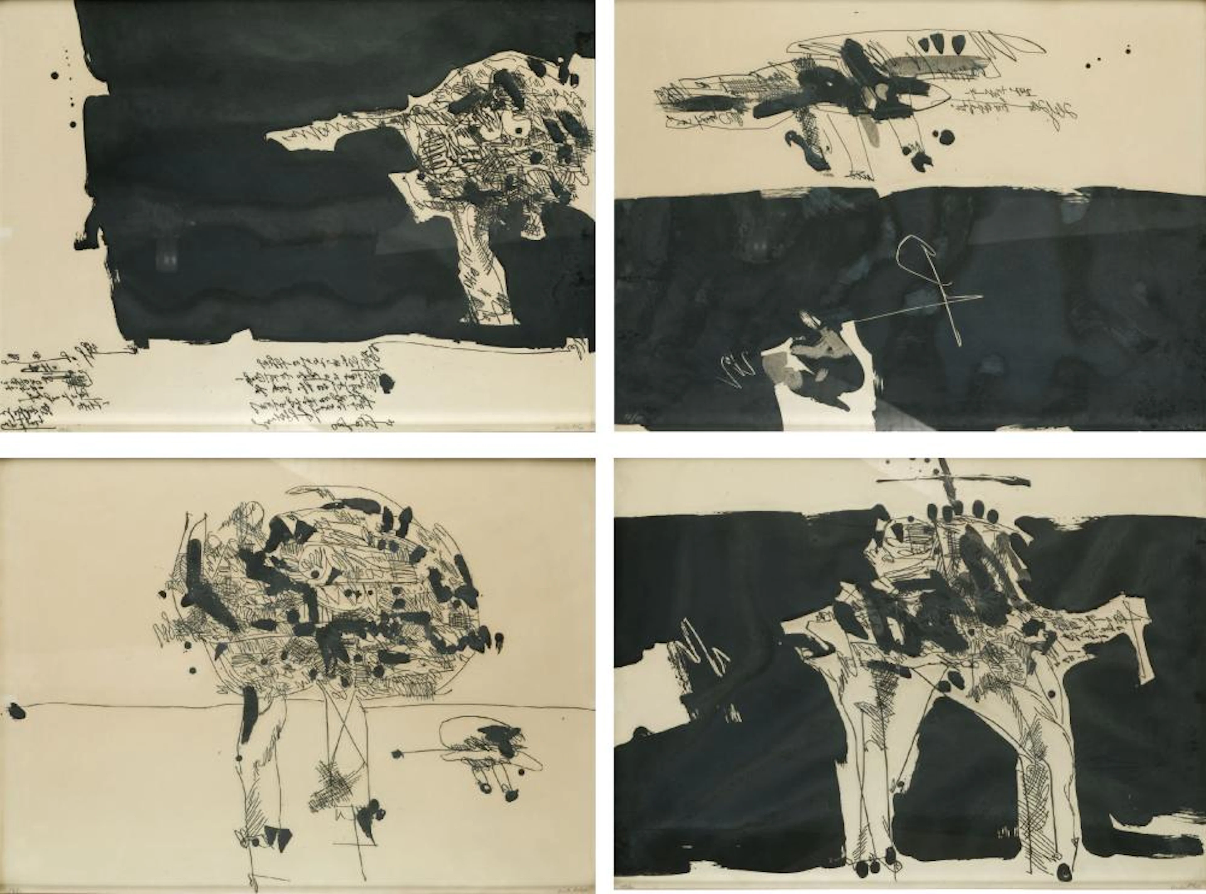 MANUEL MILLARES (1926 / 1972) "Anthropofauna", 1970