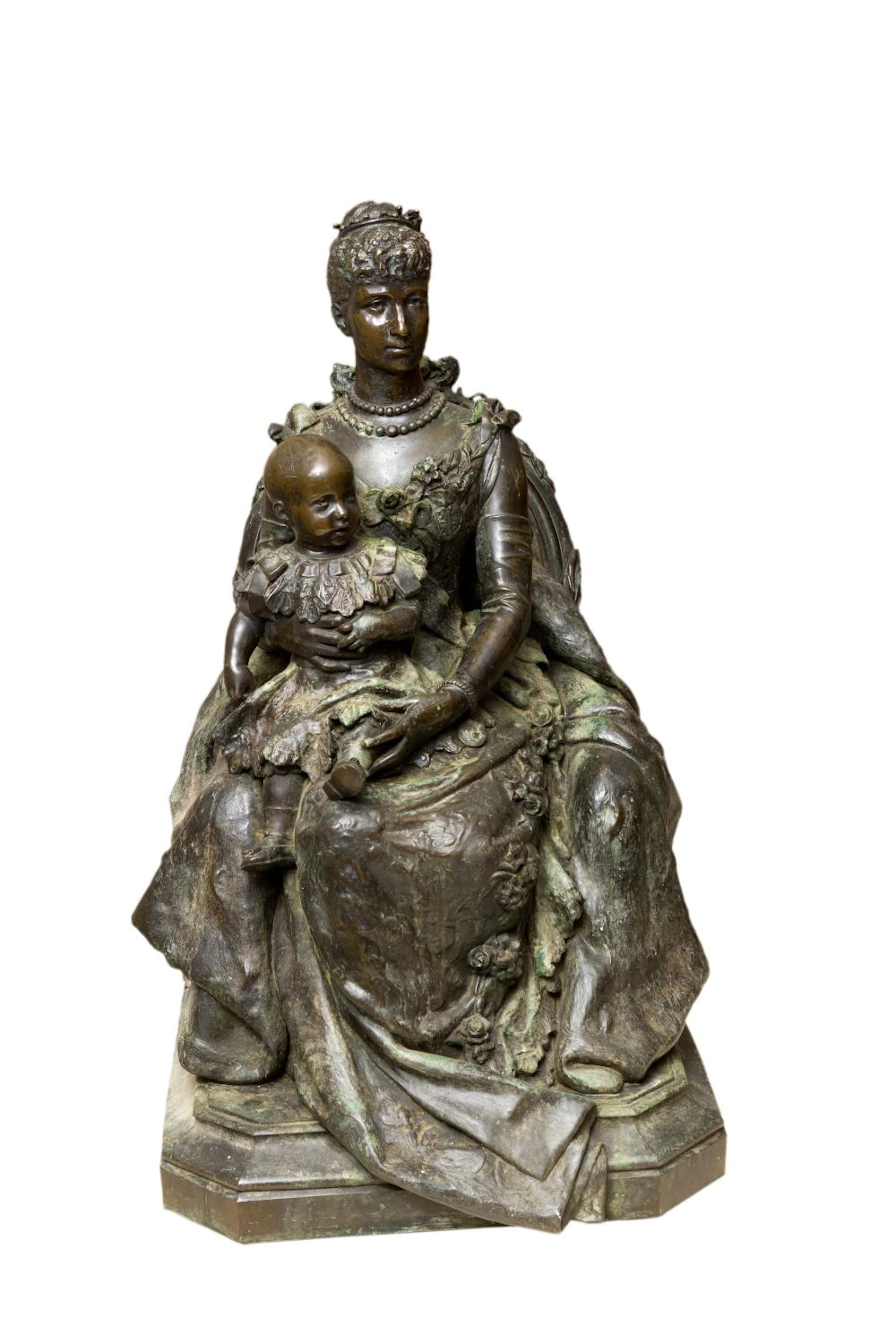 VENANCIO VALLMITJANA (1850 / 1915) "Queen Regent Maria...