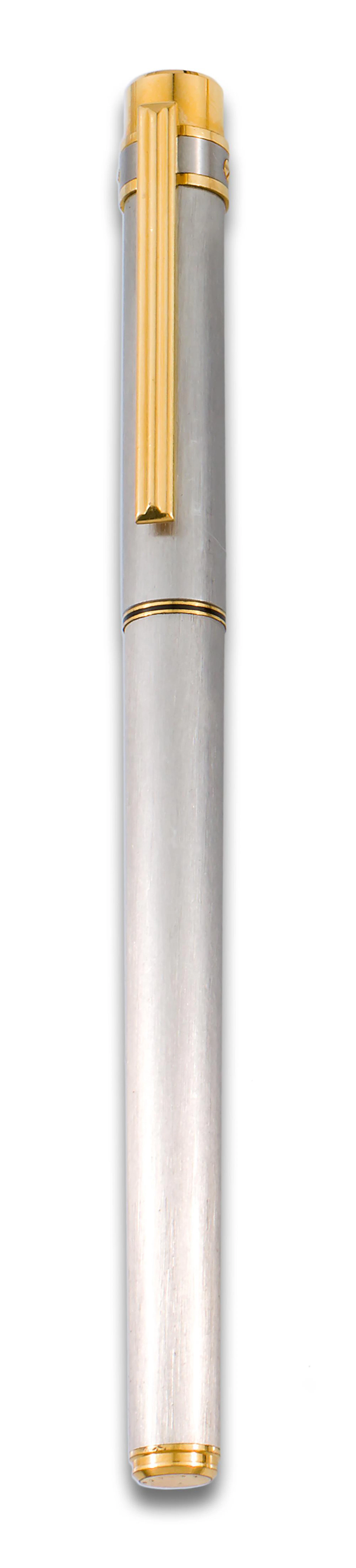 18 CARTIER SANTOS FOUNTAIN PEN STEEL