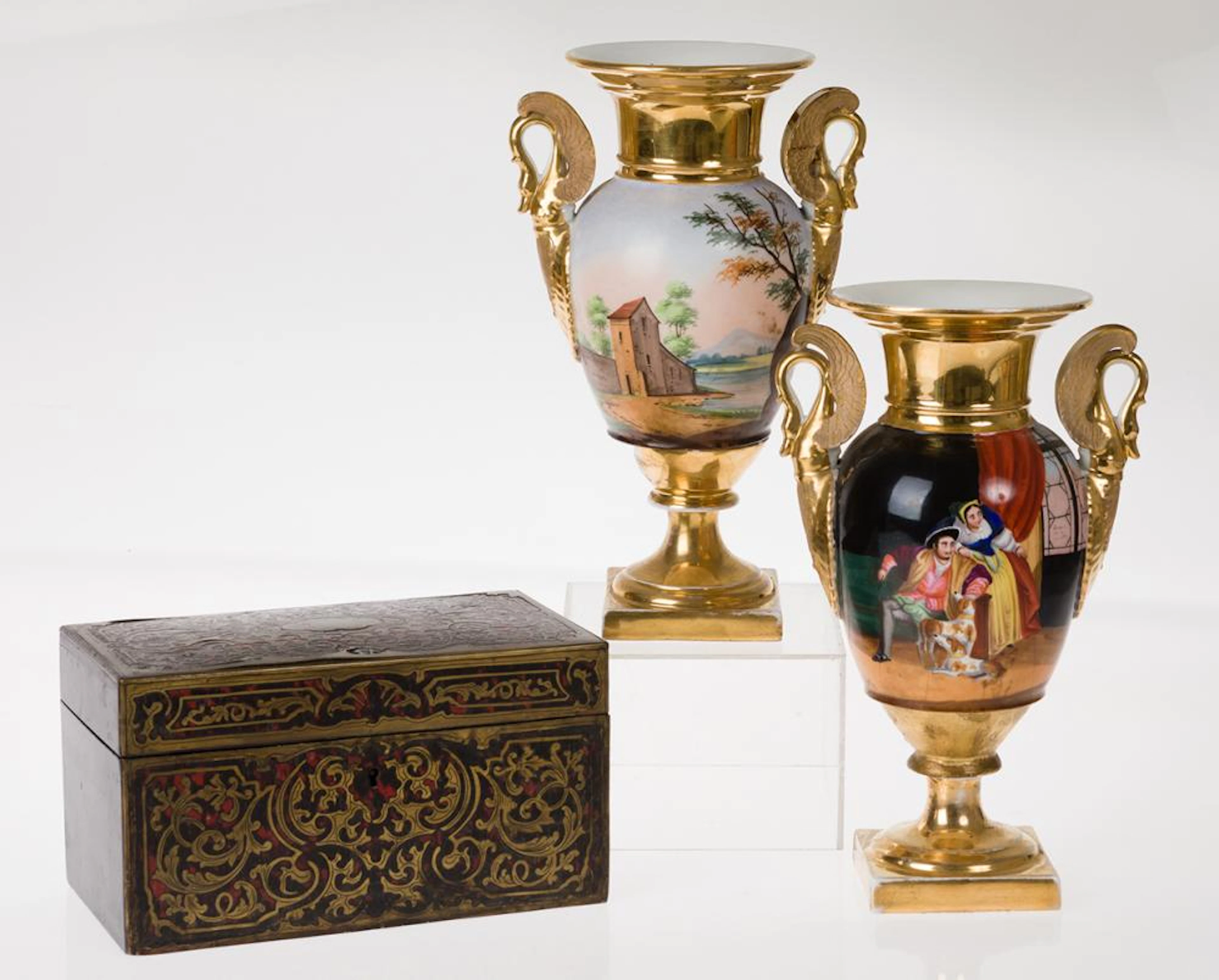 Tea box with Boulle decoratio