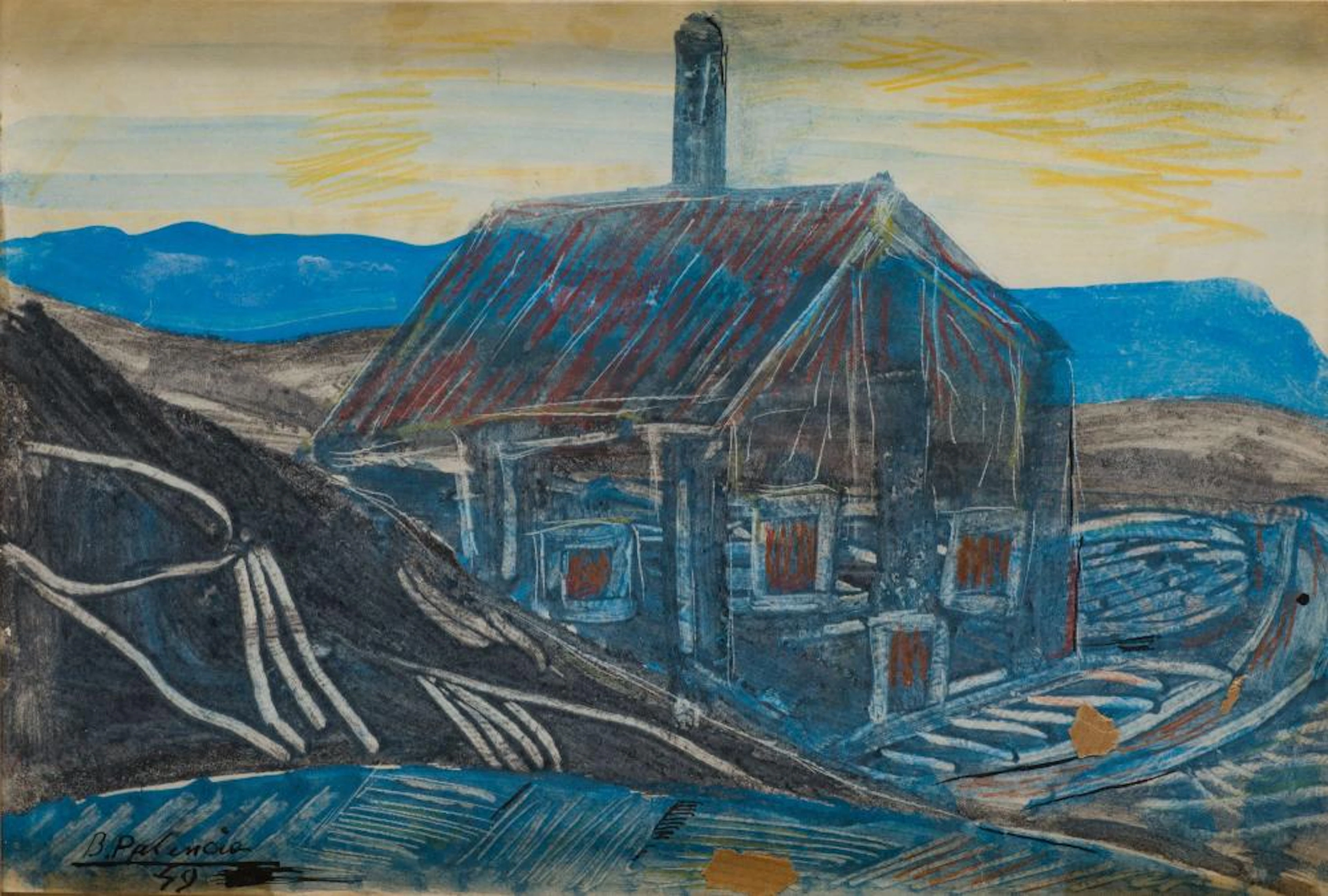 BENJAMÍN PALENCIA. Barrax (Albacete) (1894) / Madrid (1980). "House", 1949.