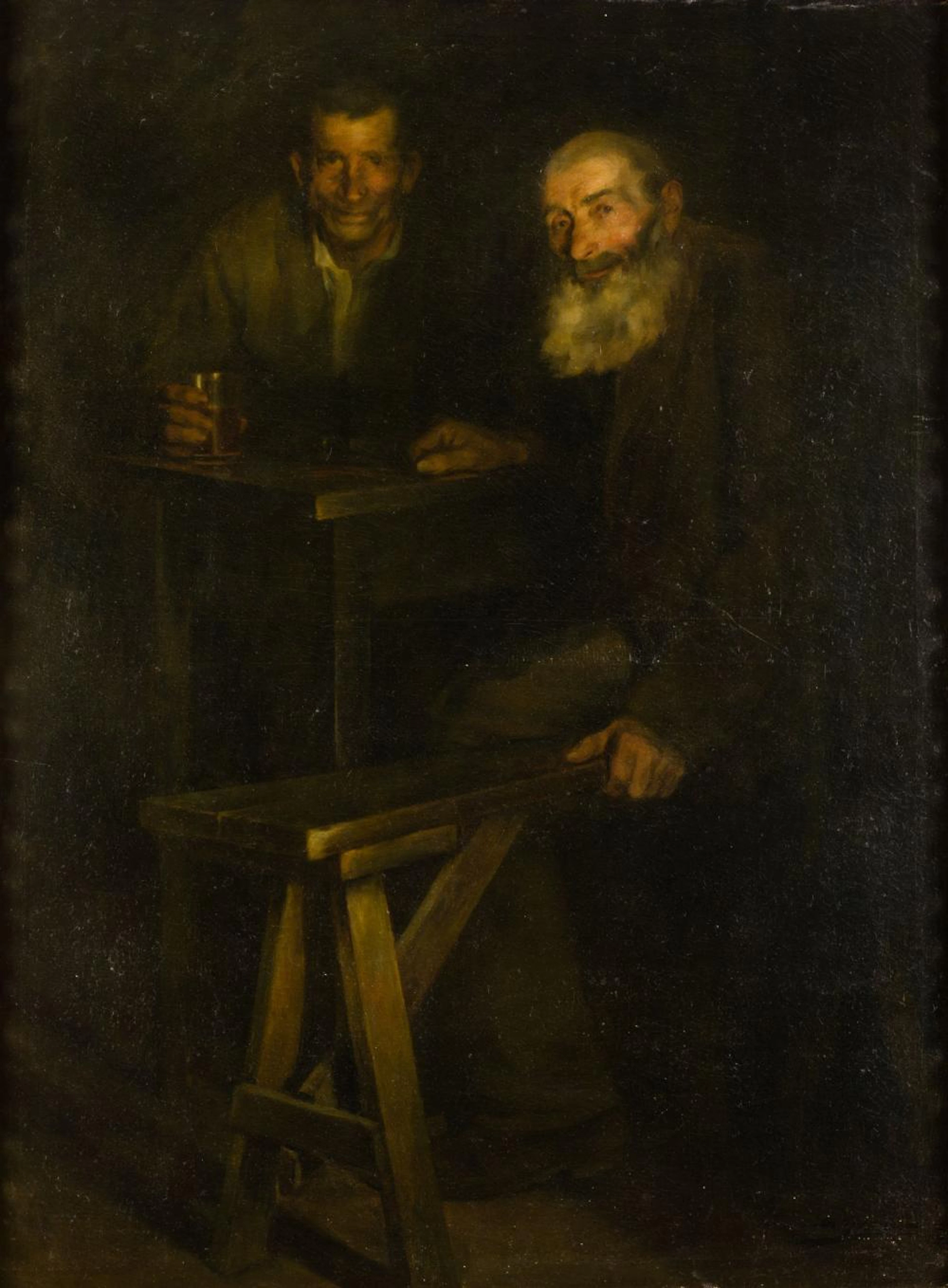 LUIS GRANER ARRUFI Barcelona (1836) / (1929) "Men in the tavern"