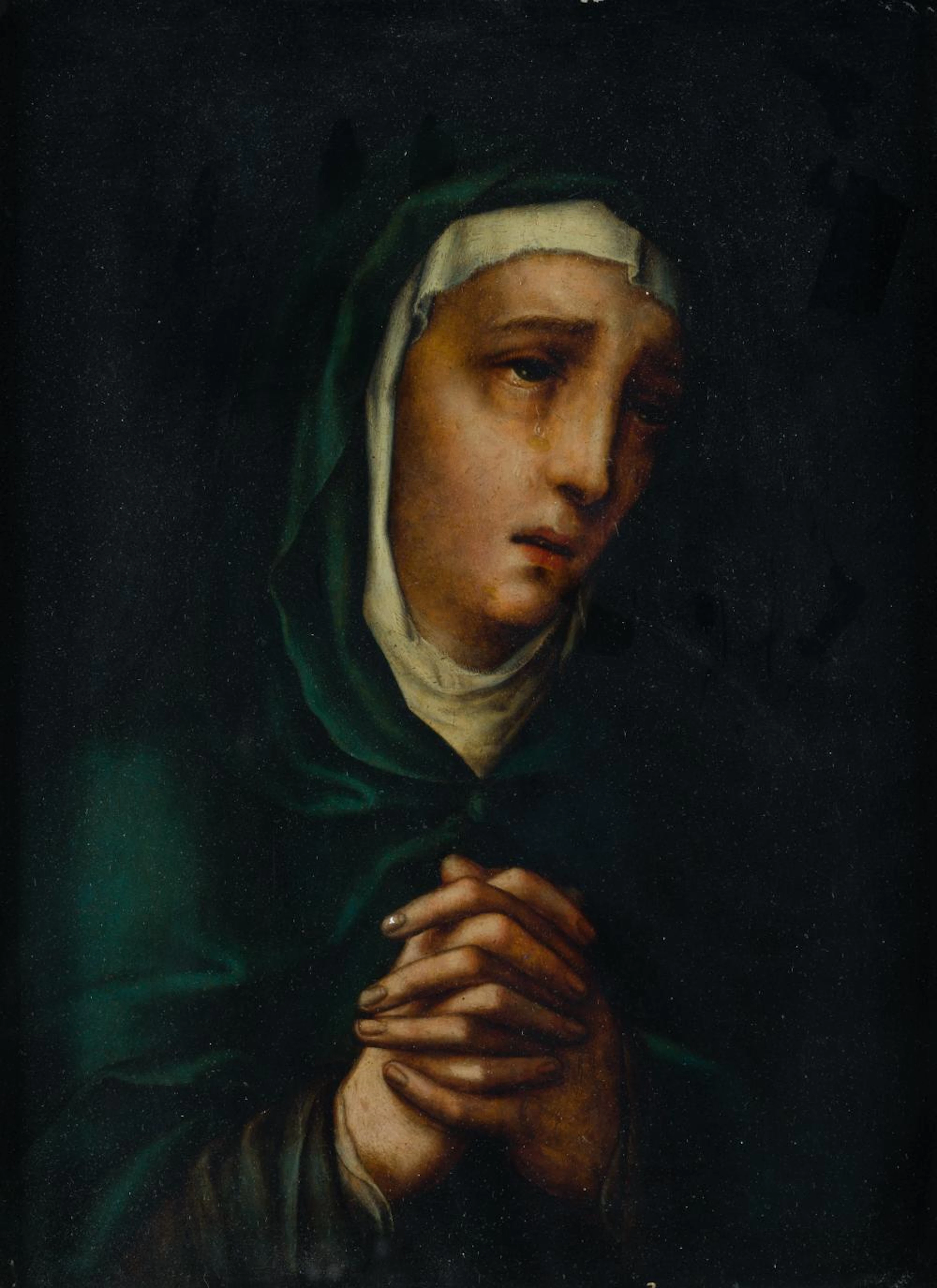 CIRCLE OF LUIS DE MORALES (XVI CENTURY) "Dolorosa" (Sorrowful)