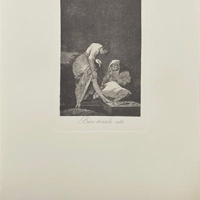 Francisco de Goya: "Bien tirada está. Los Caprichos 17"