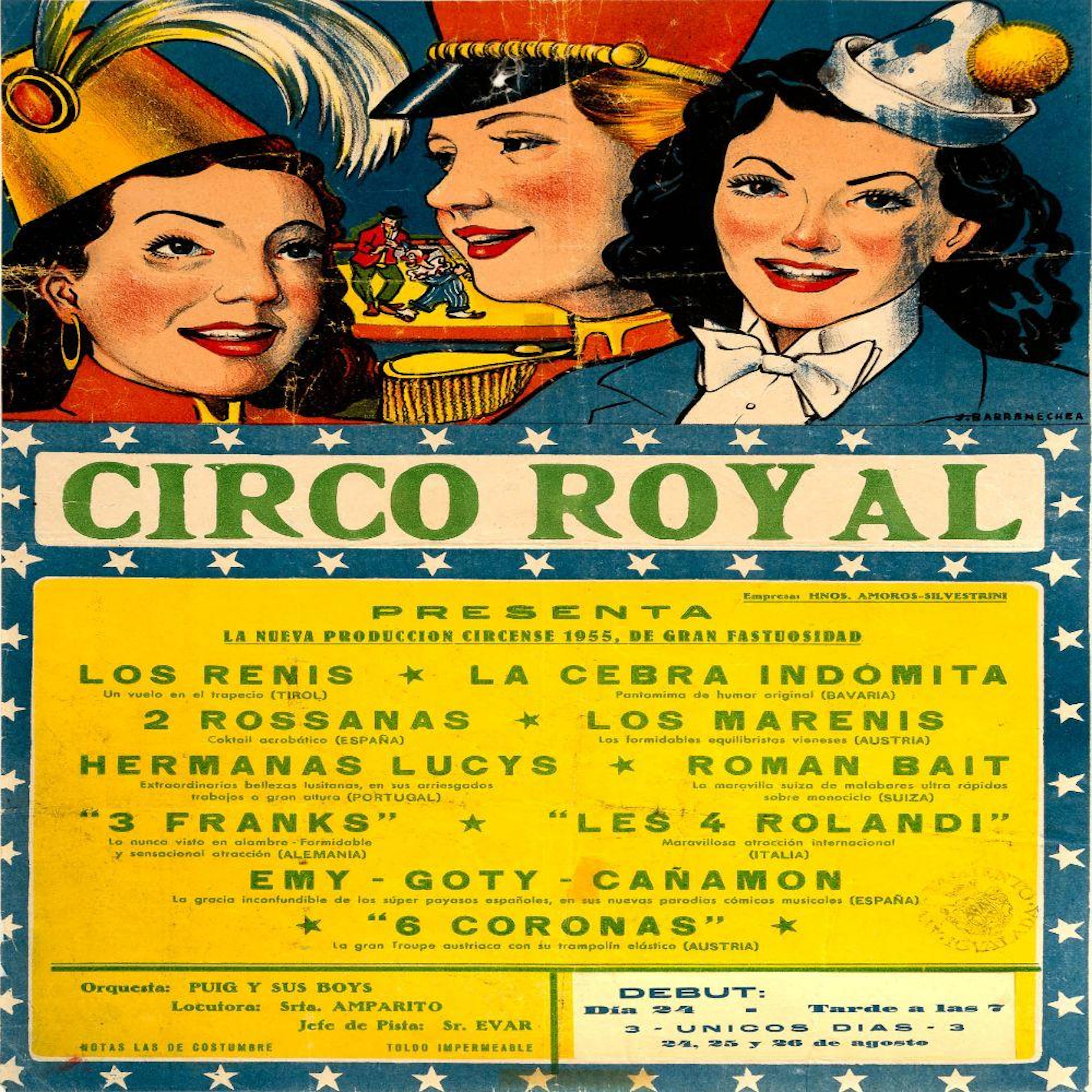 Poster CIRCO ROYAL. BARRENECHEA J.