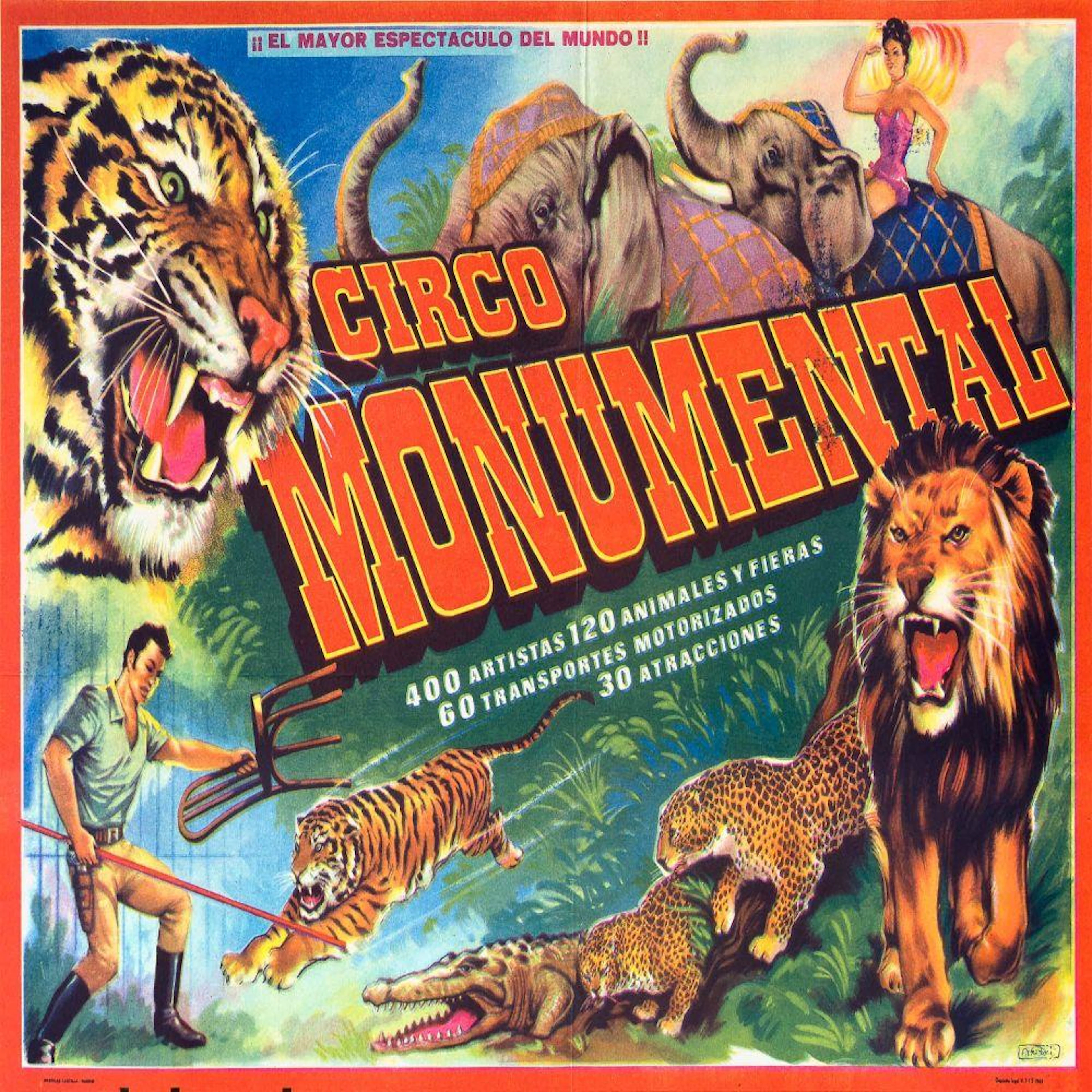 Poster CIRCO MONUMENTAL. PERIS A.