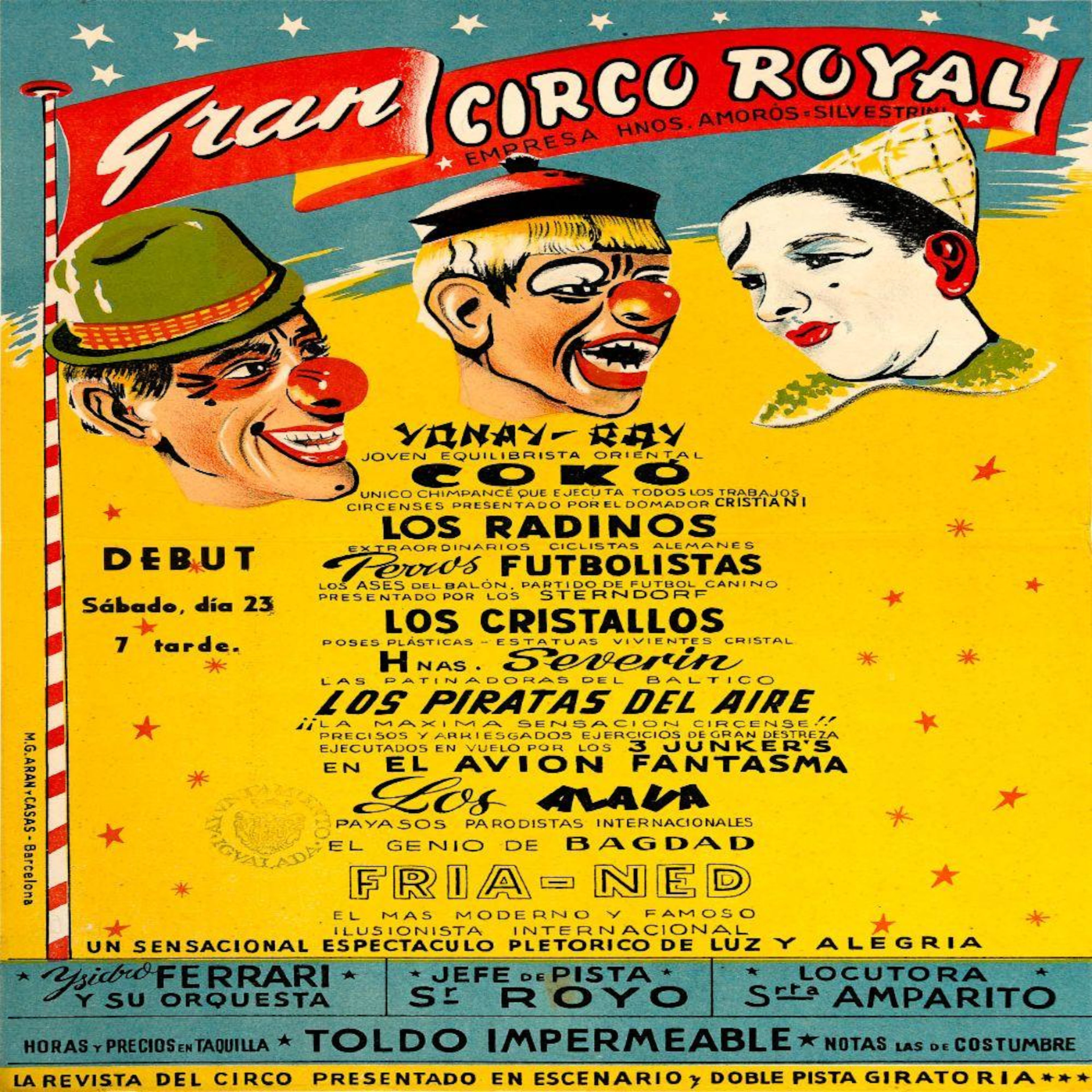 Poster GRAN CIRCO ROYAL. COKO