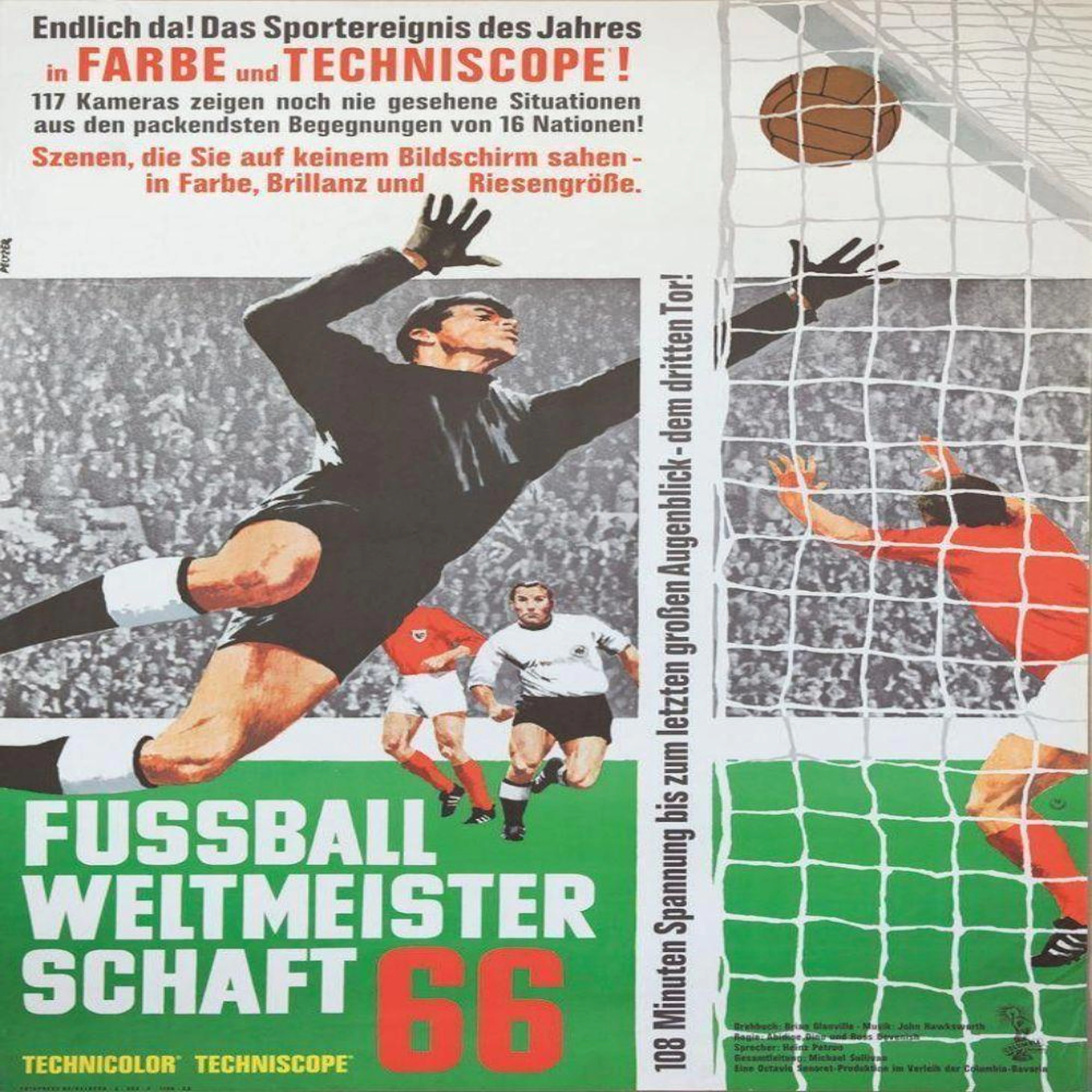 Poster FUSSBALL WEITMEISTER SCHAFT 66. PELTZER