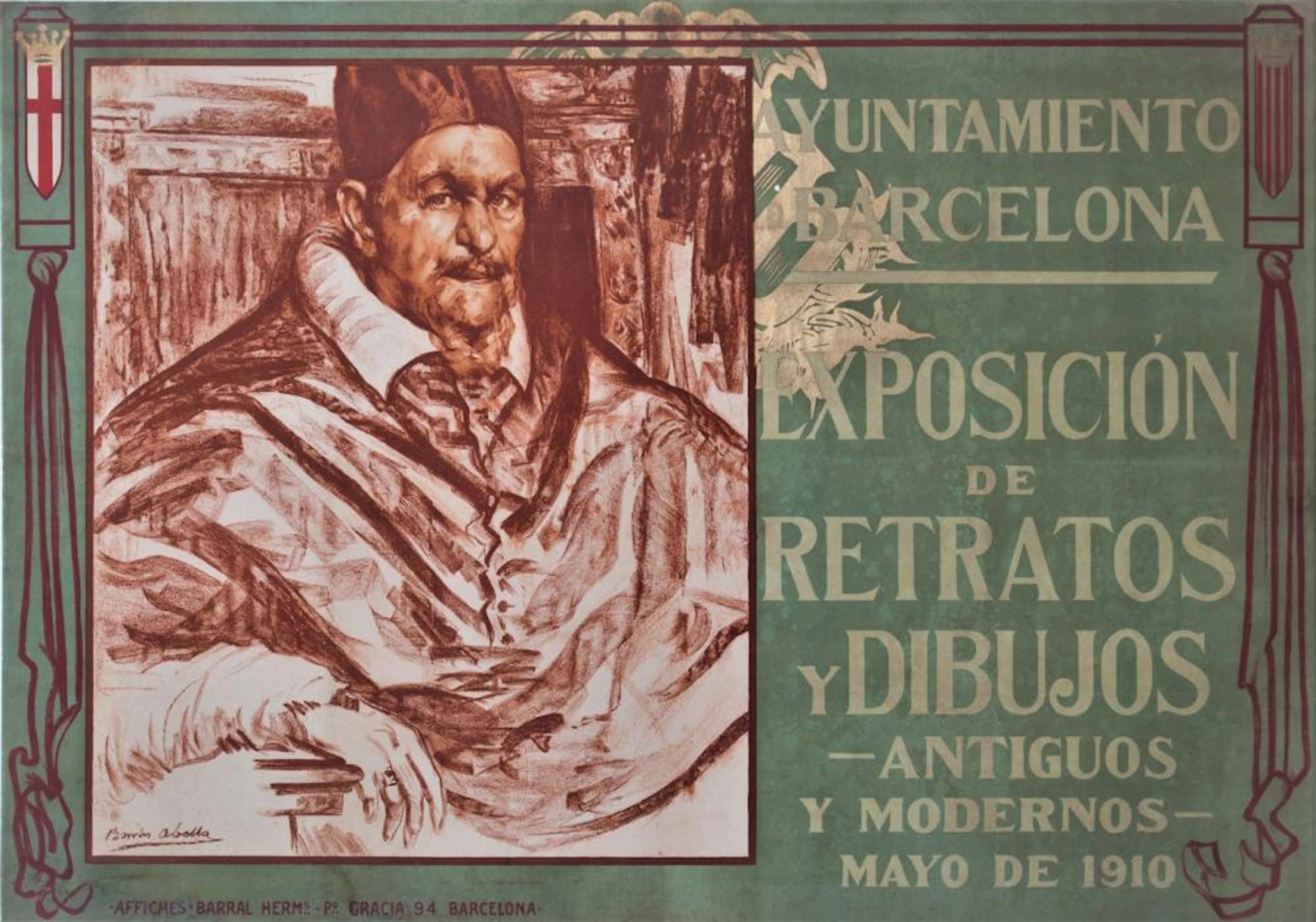 EXPOSICIÓN DE RETRATOS Y DIBUJOS. 1910. BORRAS ABELLA Vicente