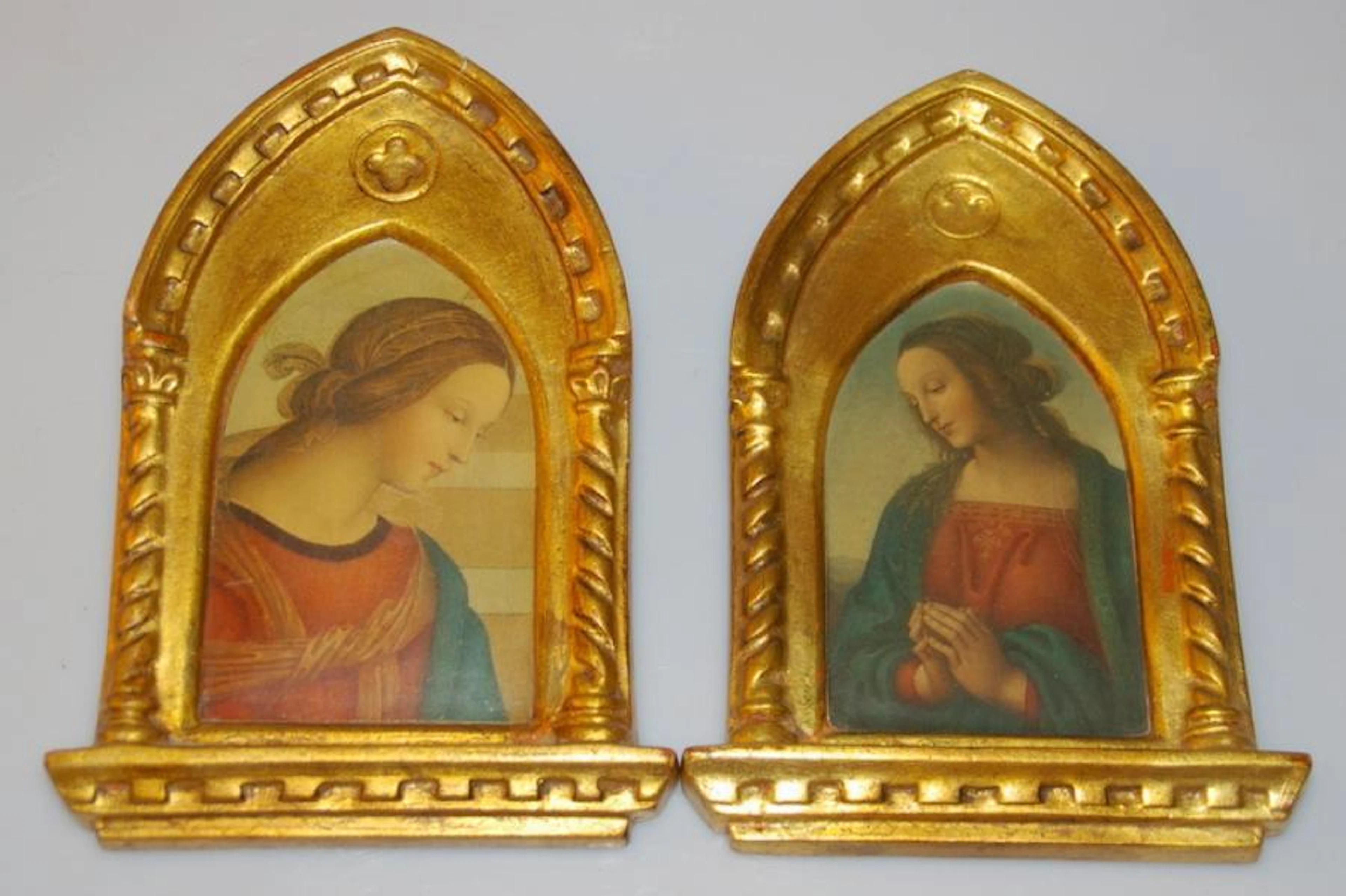 Väggrelieffer 1 par, Pietro Perugino & Rafaello Sanzio
