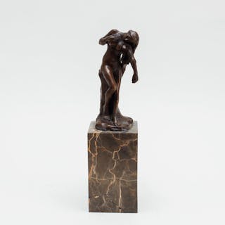 CAMILLE CLAUDEL. Efter. Skulptur "La Niobide blessée", mörkpatinerad brons.