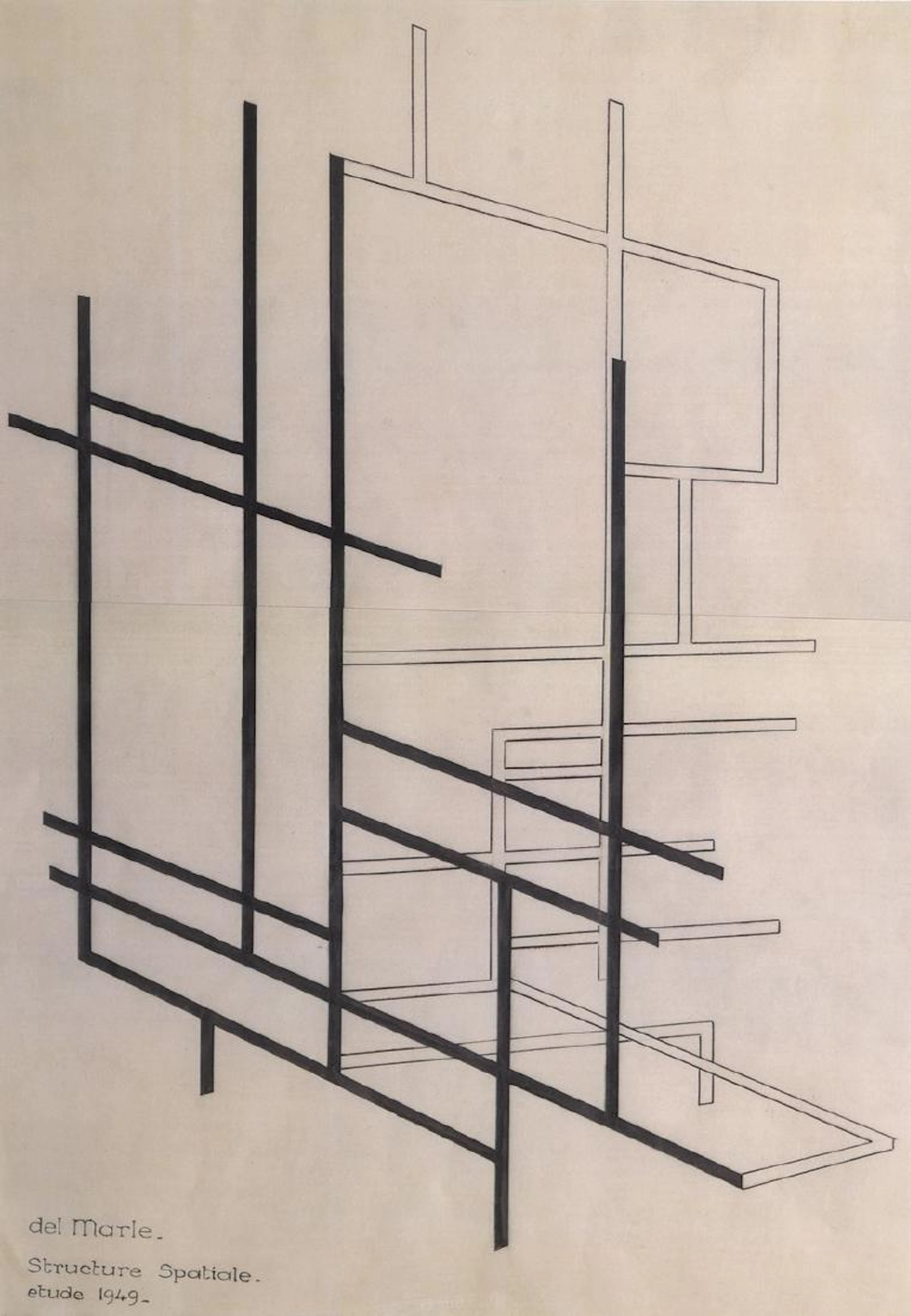 FÉLIX DEL MARLE (1889-1952)  Structure spatiale