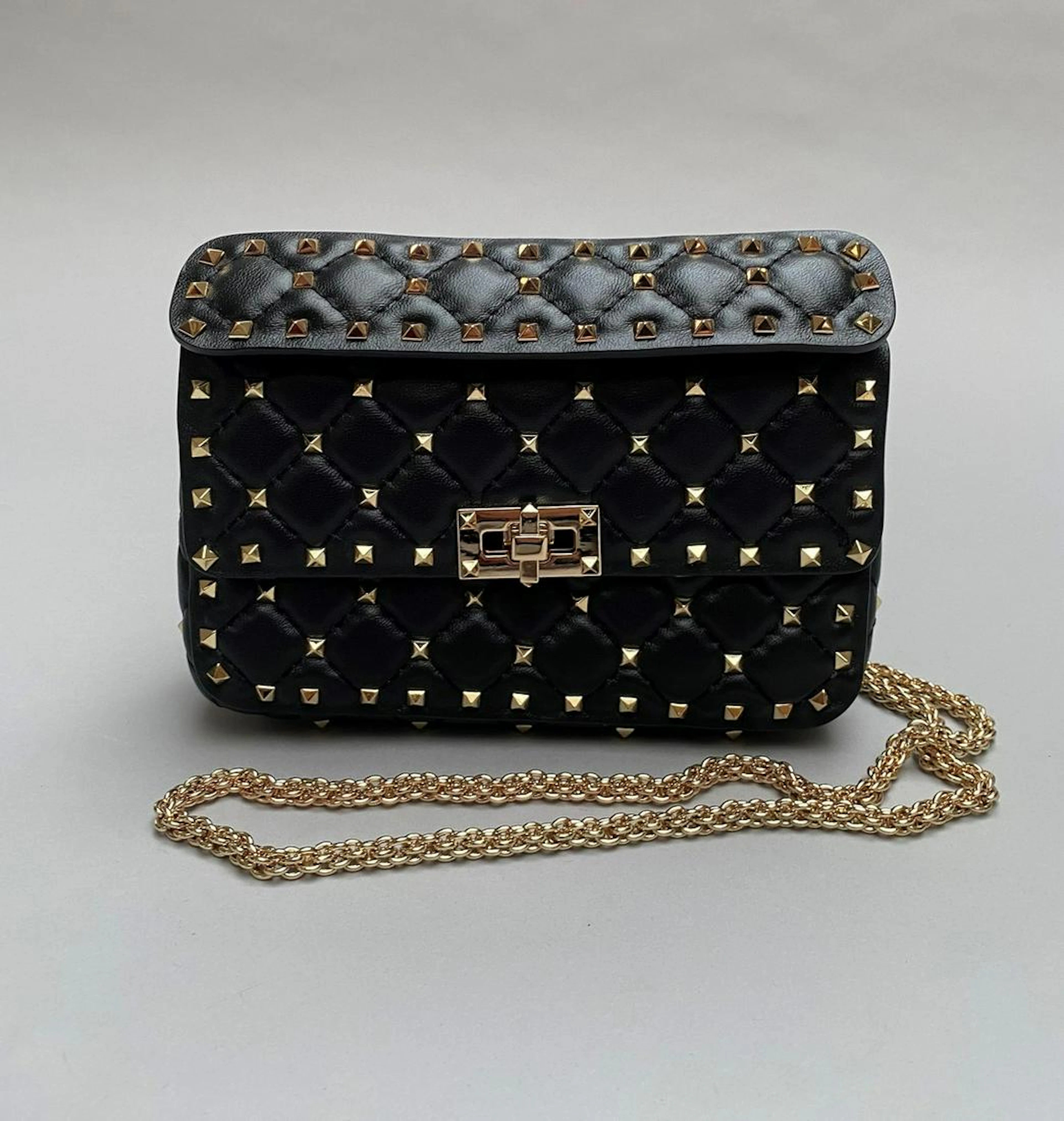 VALENTINO SAC SMALL ROCKSTUD SPIKE NAPPA en cuir