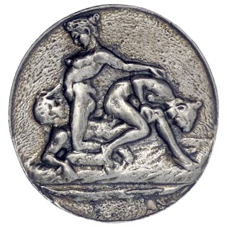 Einseitige Silbergussmedaille (835/1000) o.J