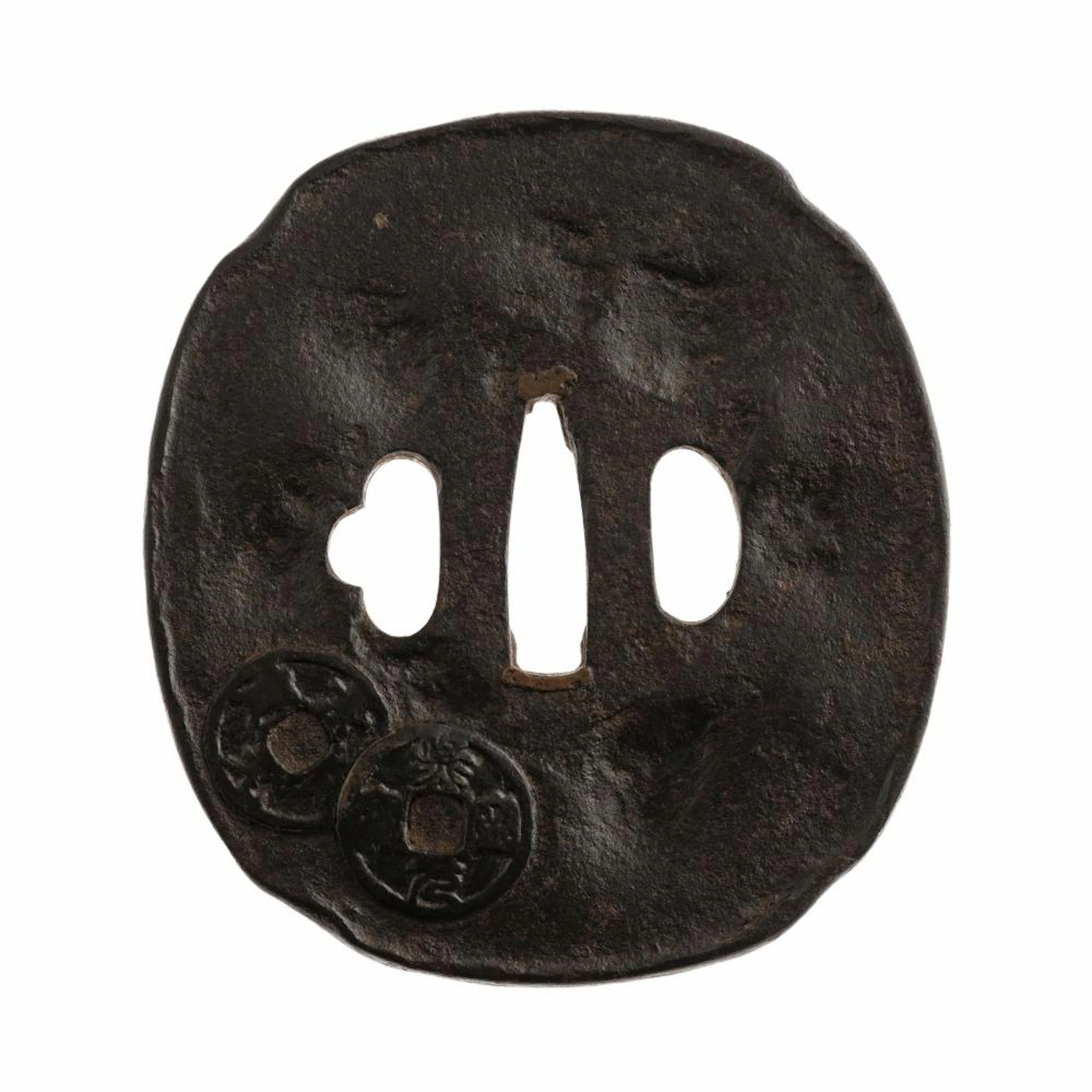 Tsuba en fer quadrilobé