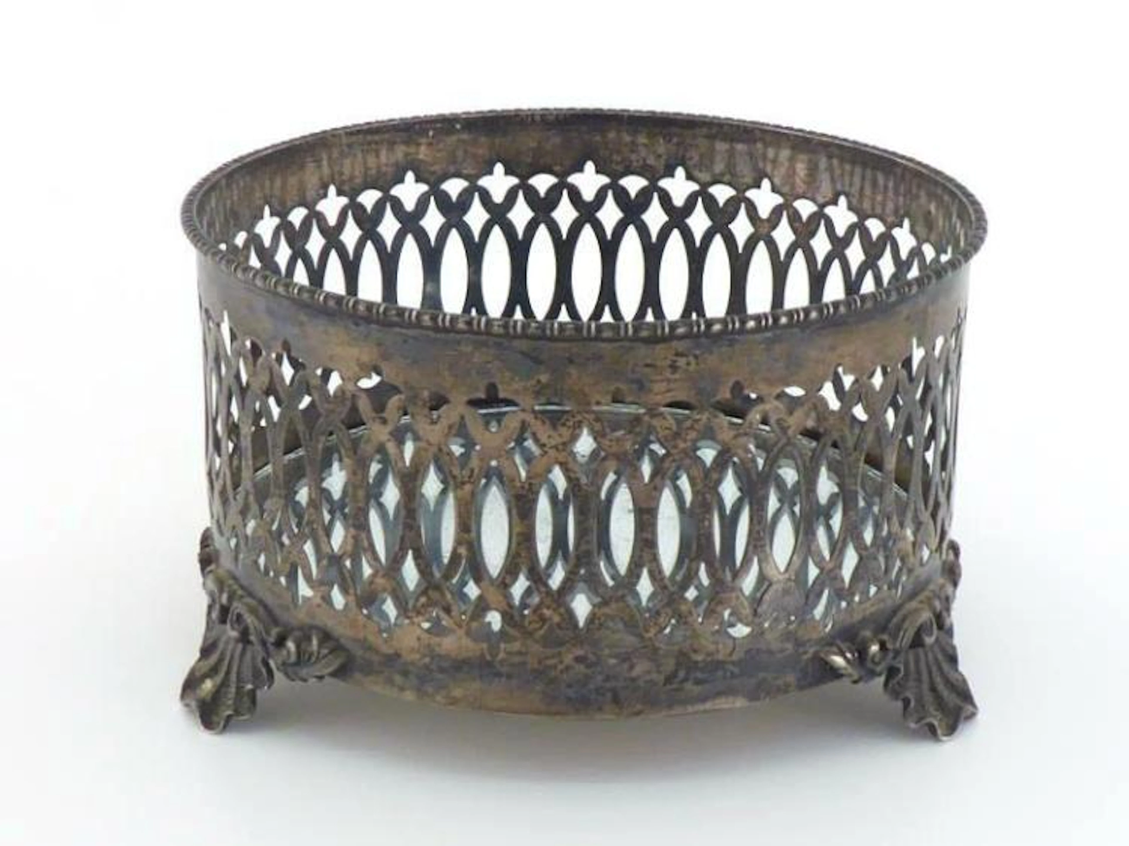 A Canadian silver wine coaster by Birks