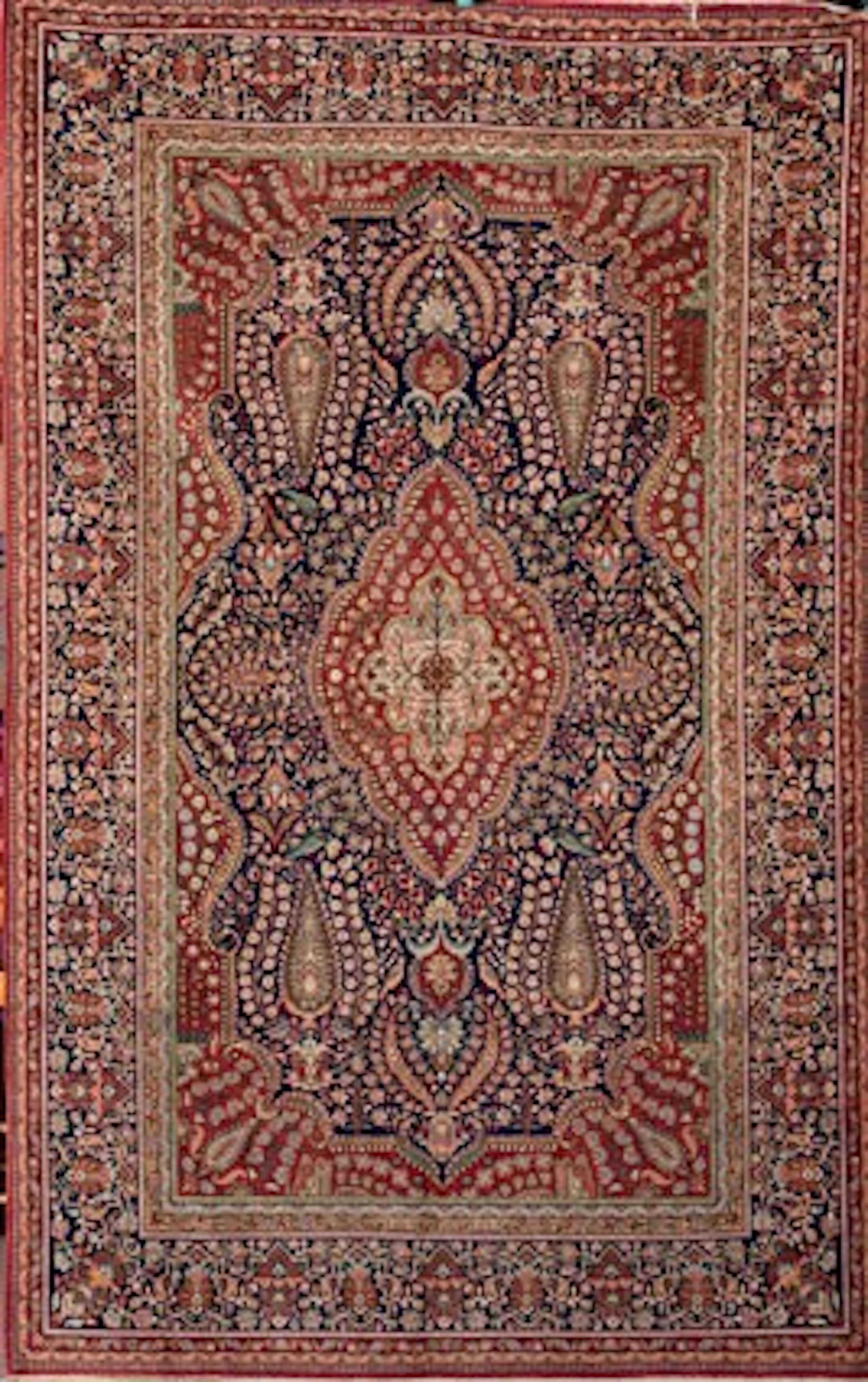 Alfombra Kashan antigua. Irán