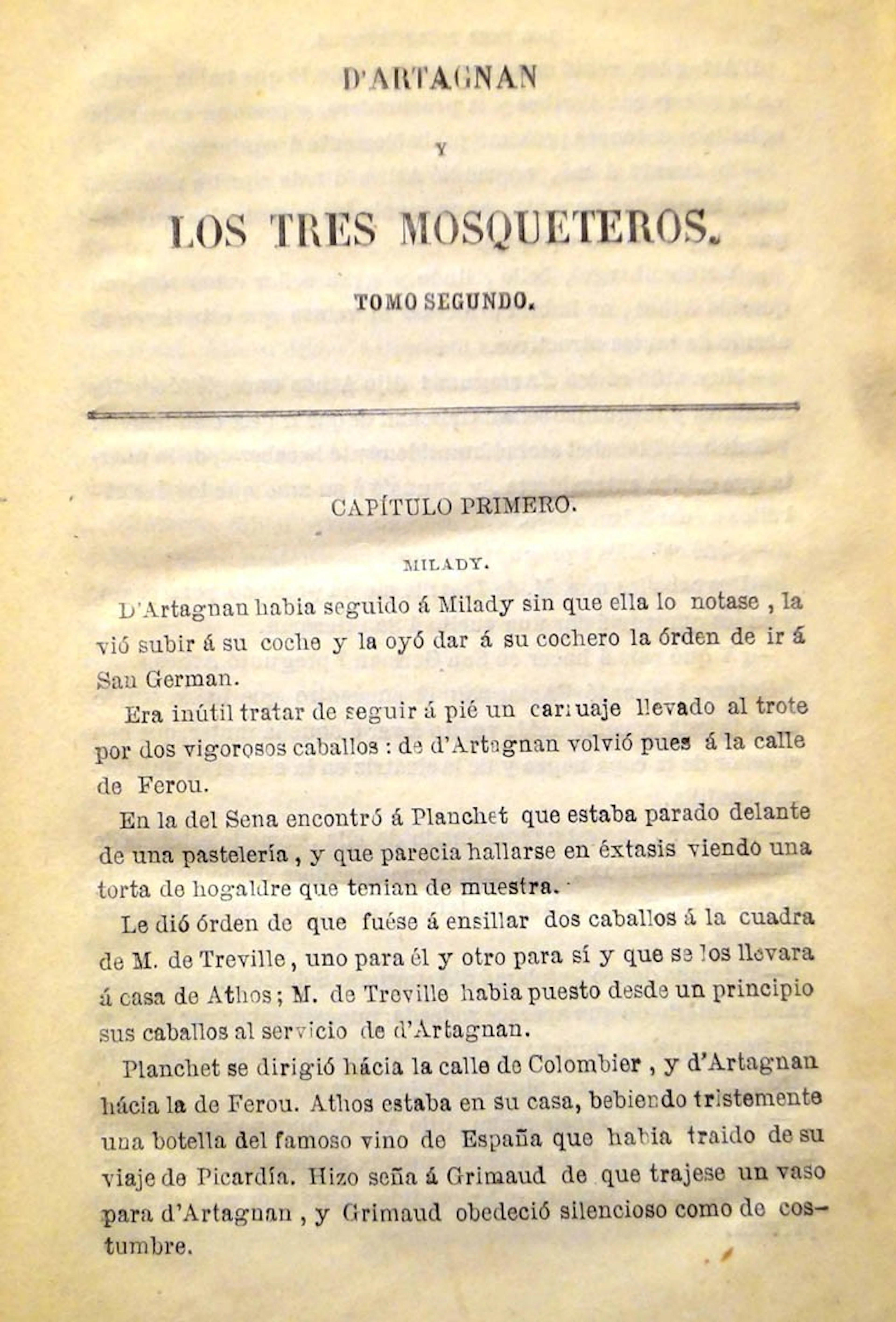 DUMAS D´Artagnan y los tres mosqueteros