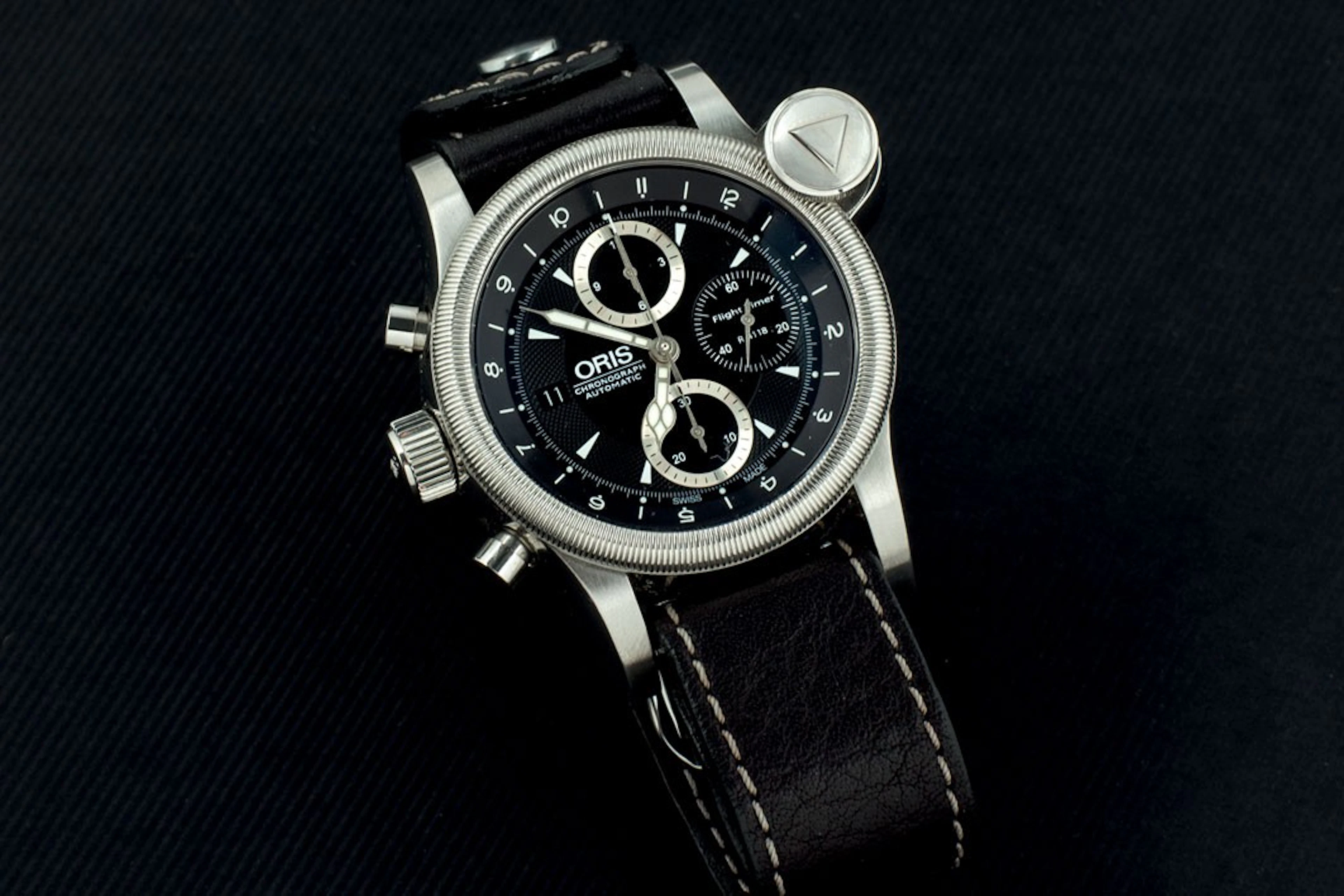 Oris Flight Timer de acero