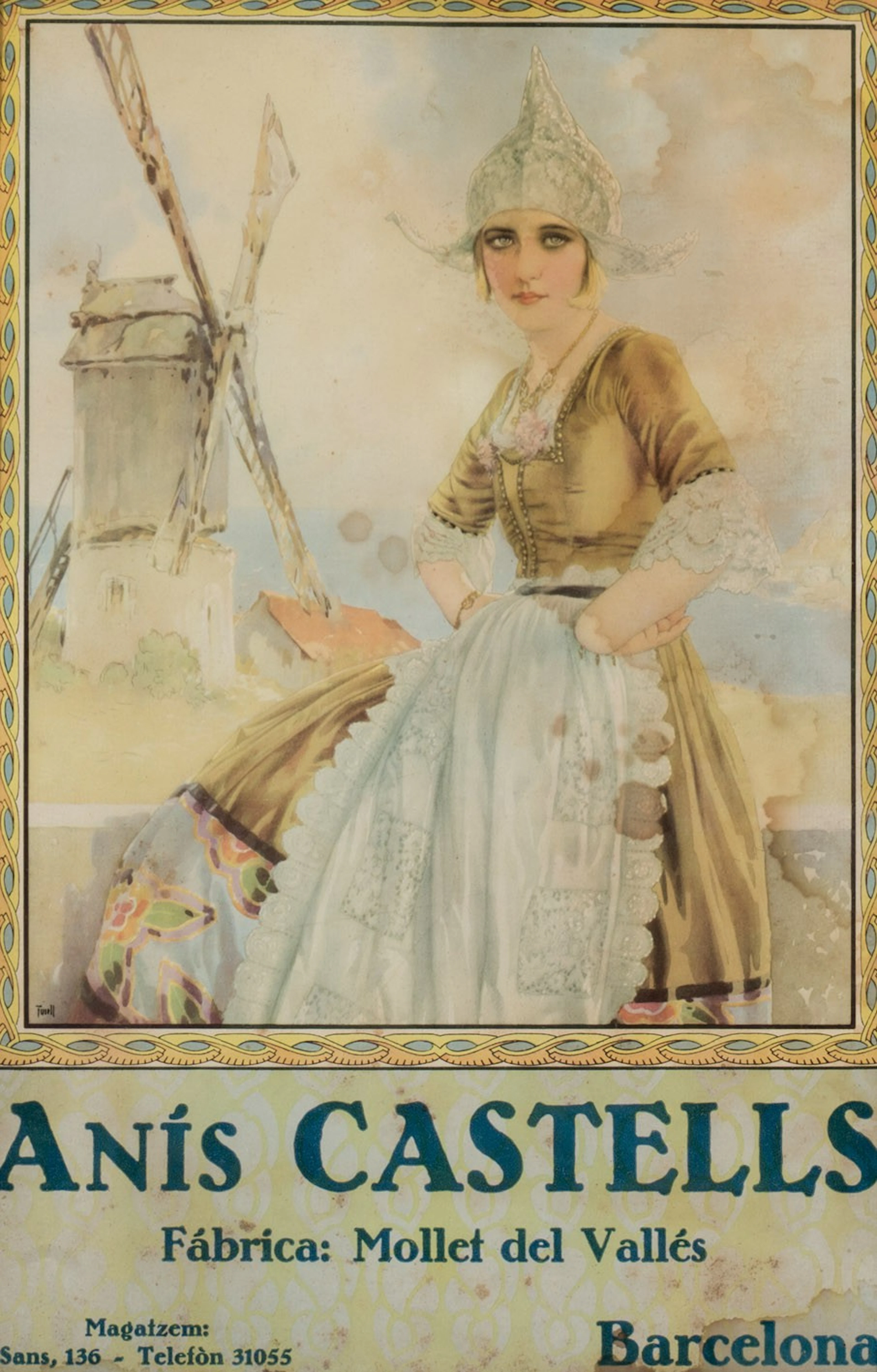 Tres carteles publicitarios de bebidas