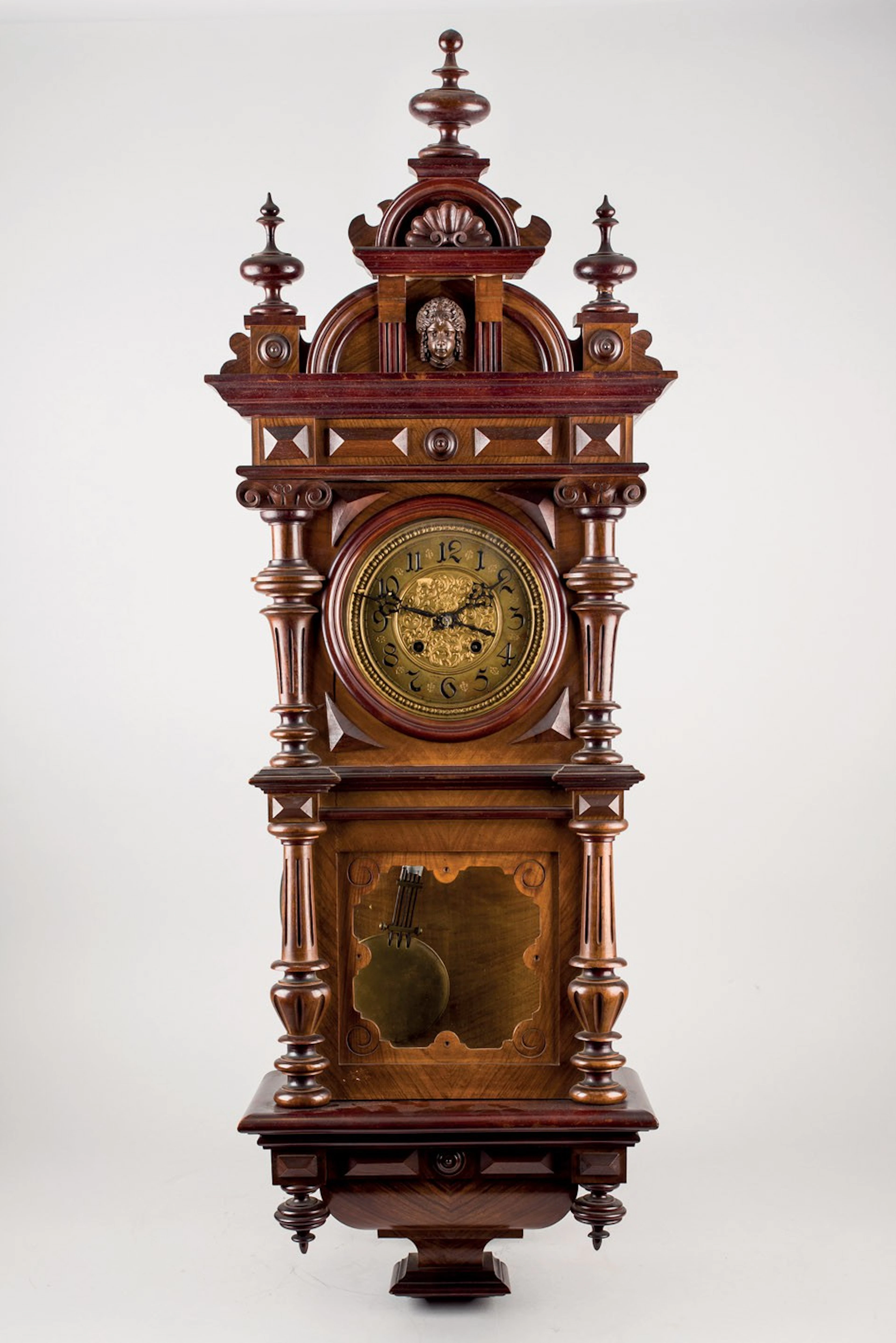 Reloj alemán de pared. Ffs. S. XIX