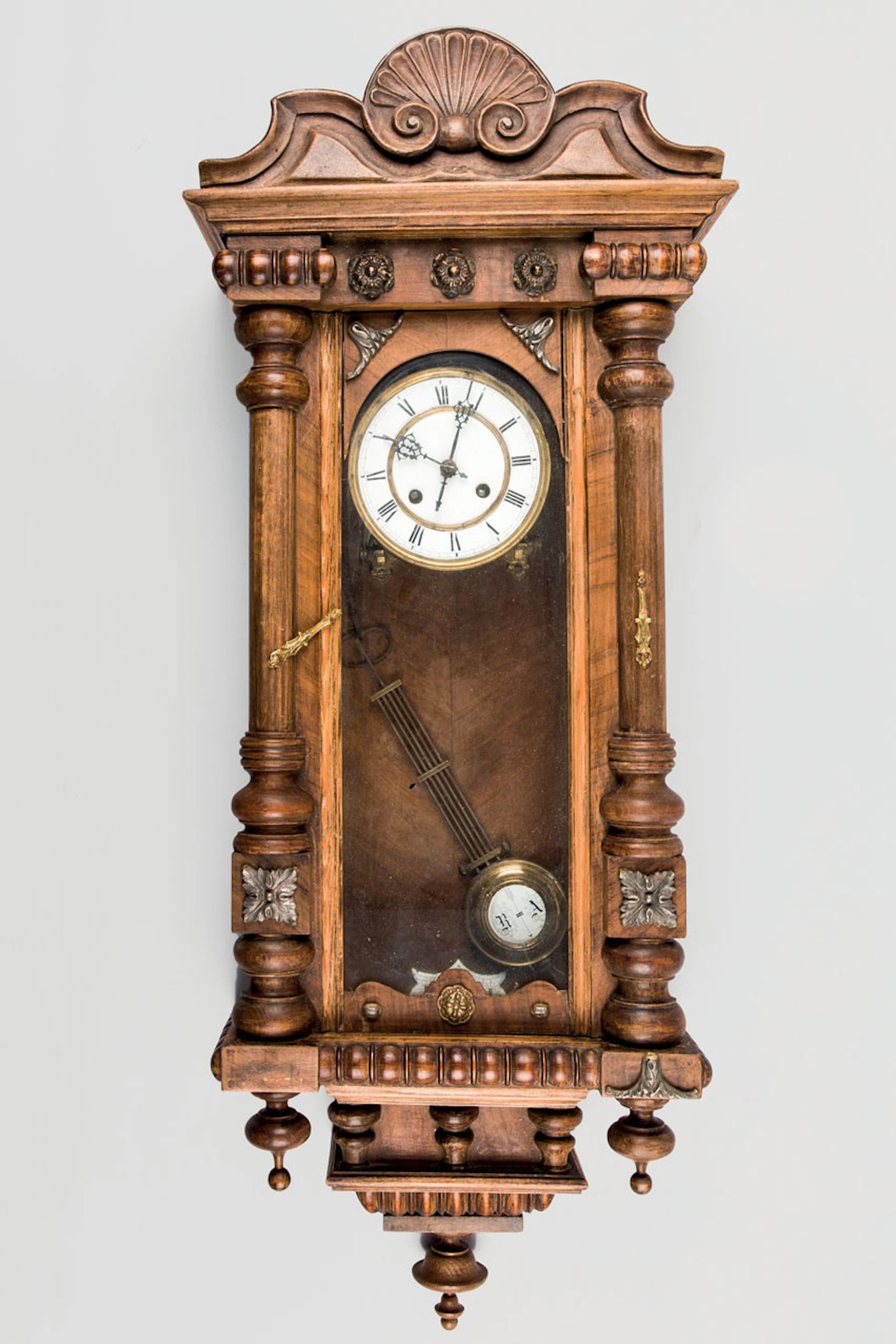 Reloj regulador alemán de paredi. Pps.S. XX