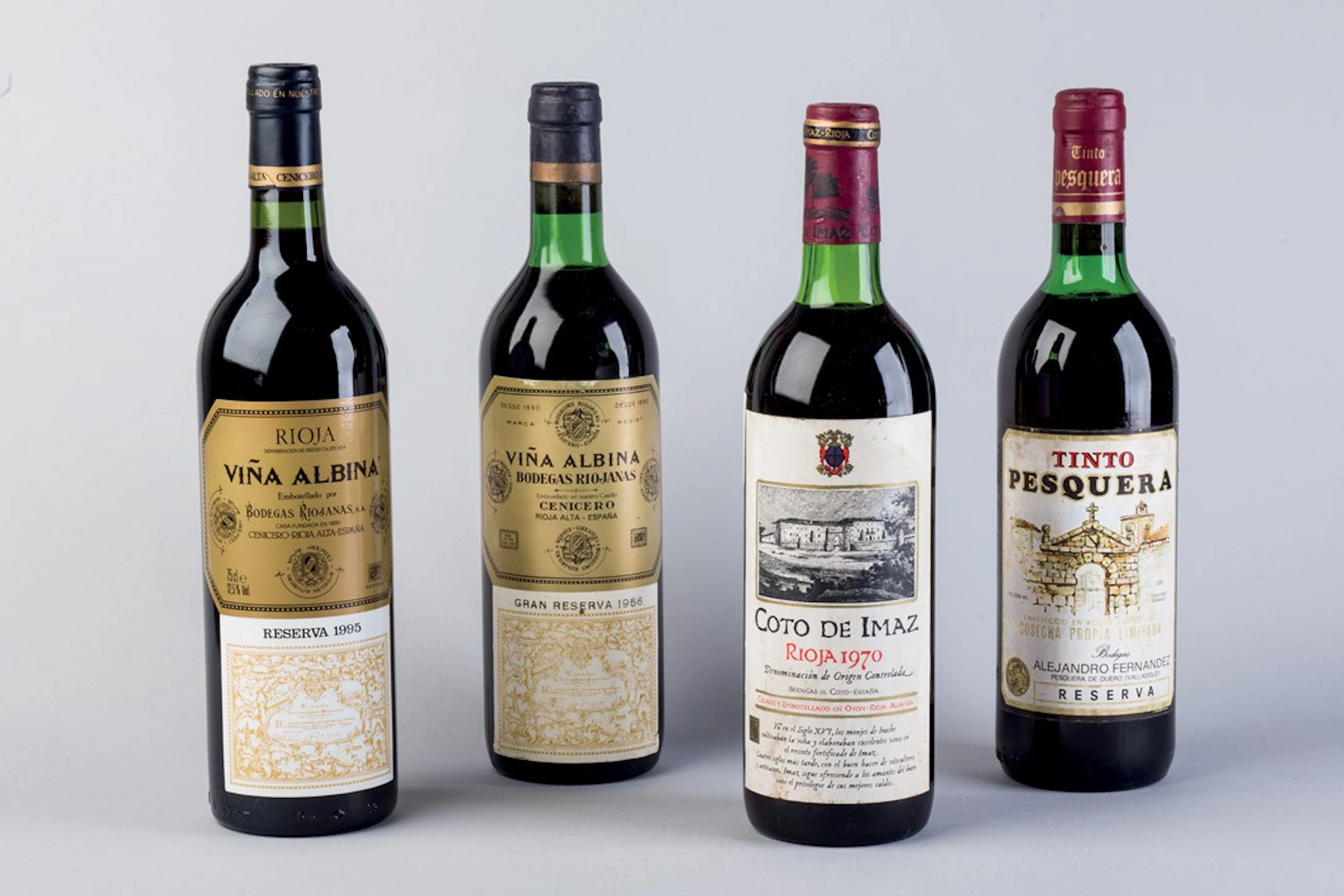 6 botellas de vino español