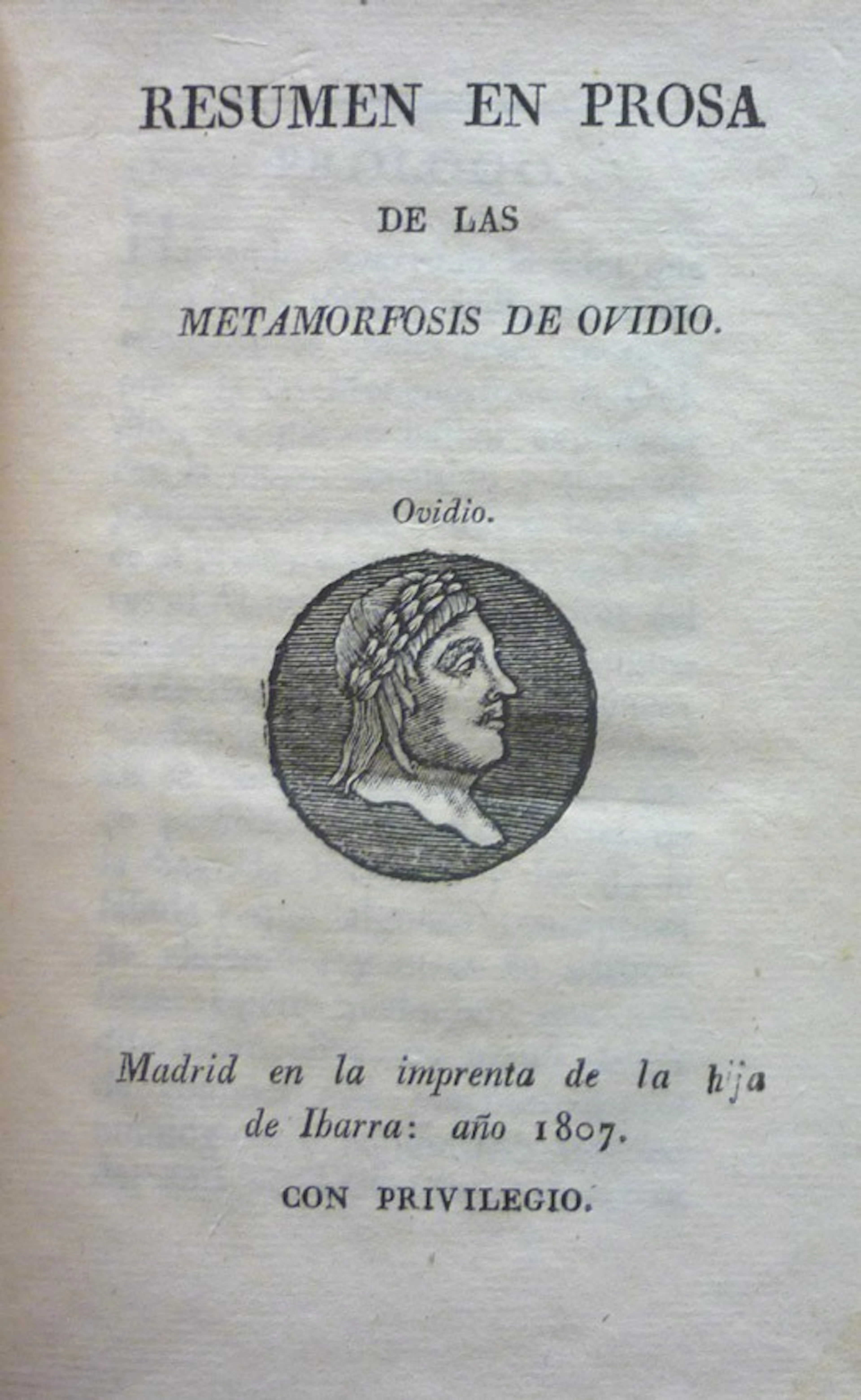 Ovidio. Metamorfosis