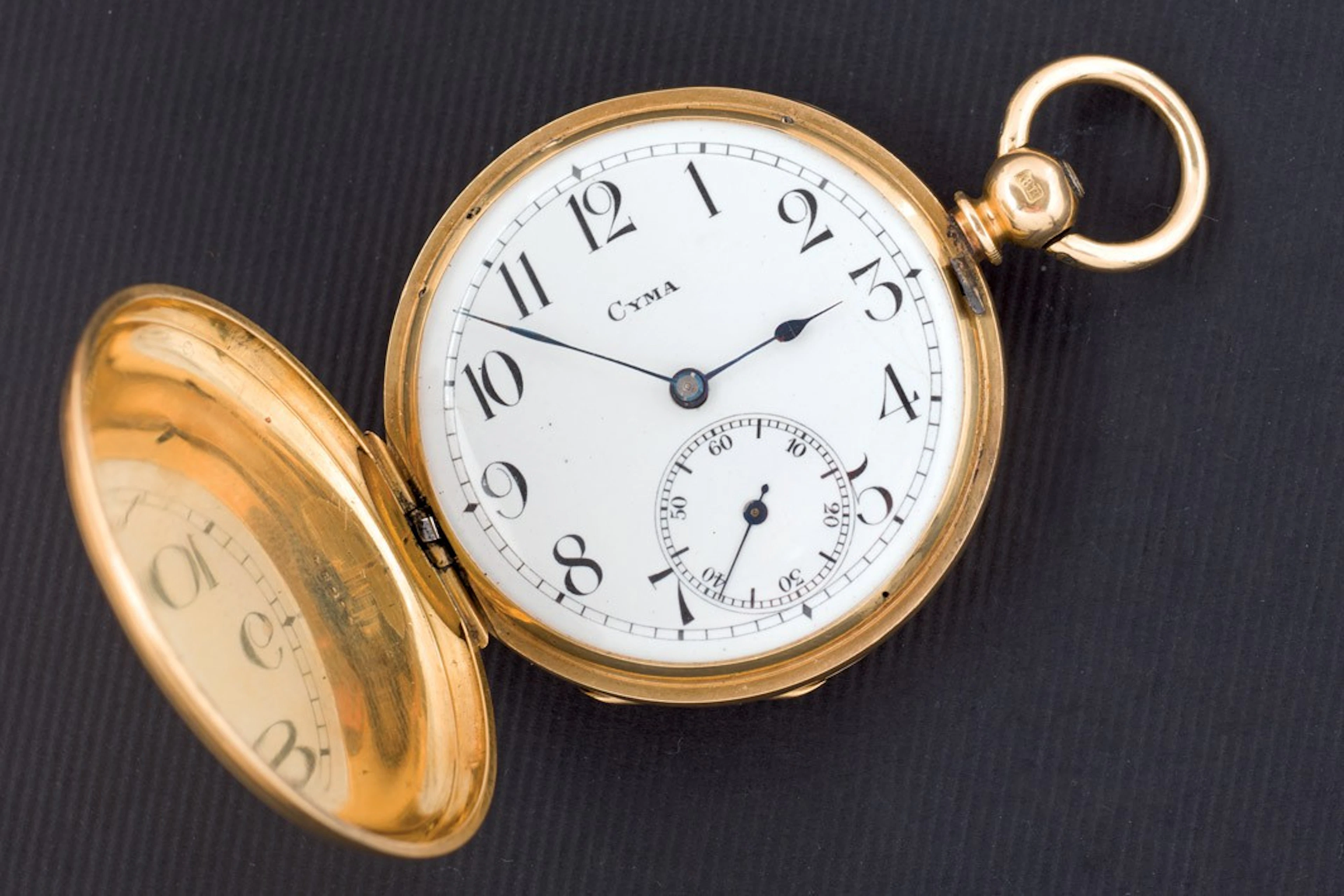 Reloj Cyma de bolsillo en oro, Ffs. S. XIX