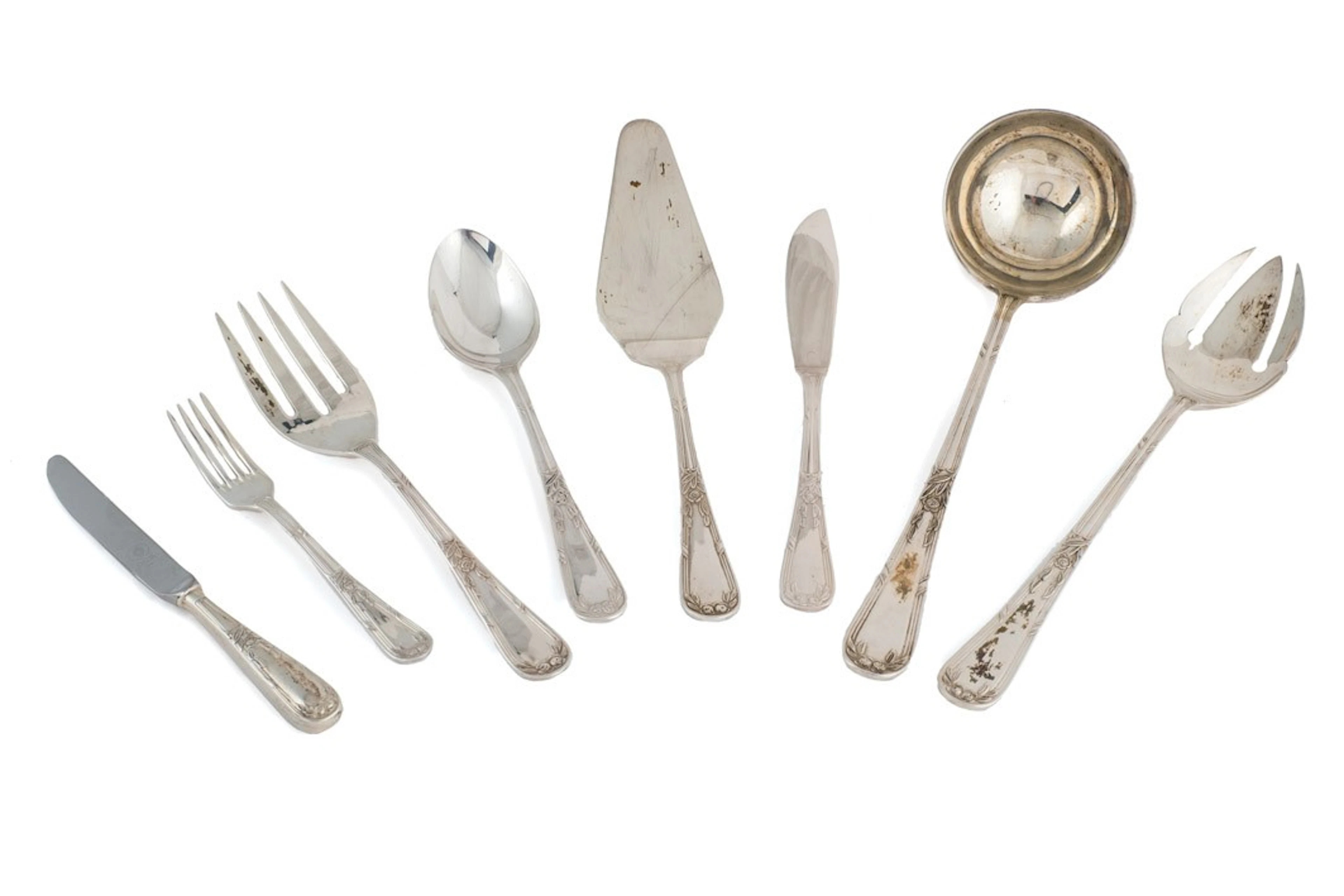 Cubertería de plata española