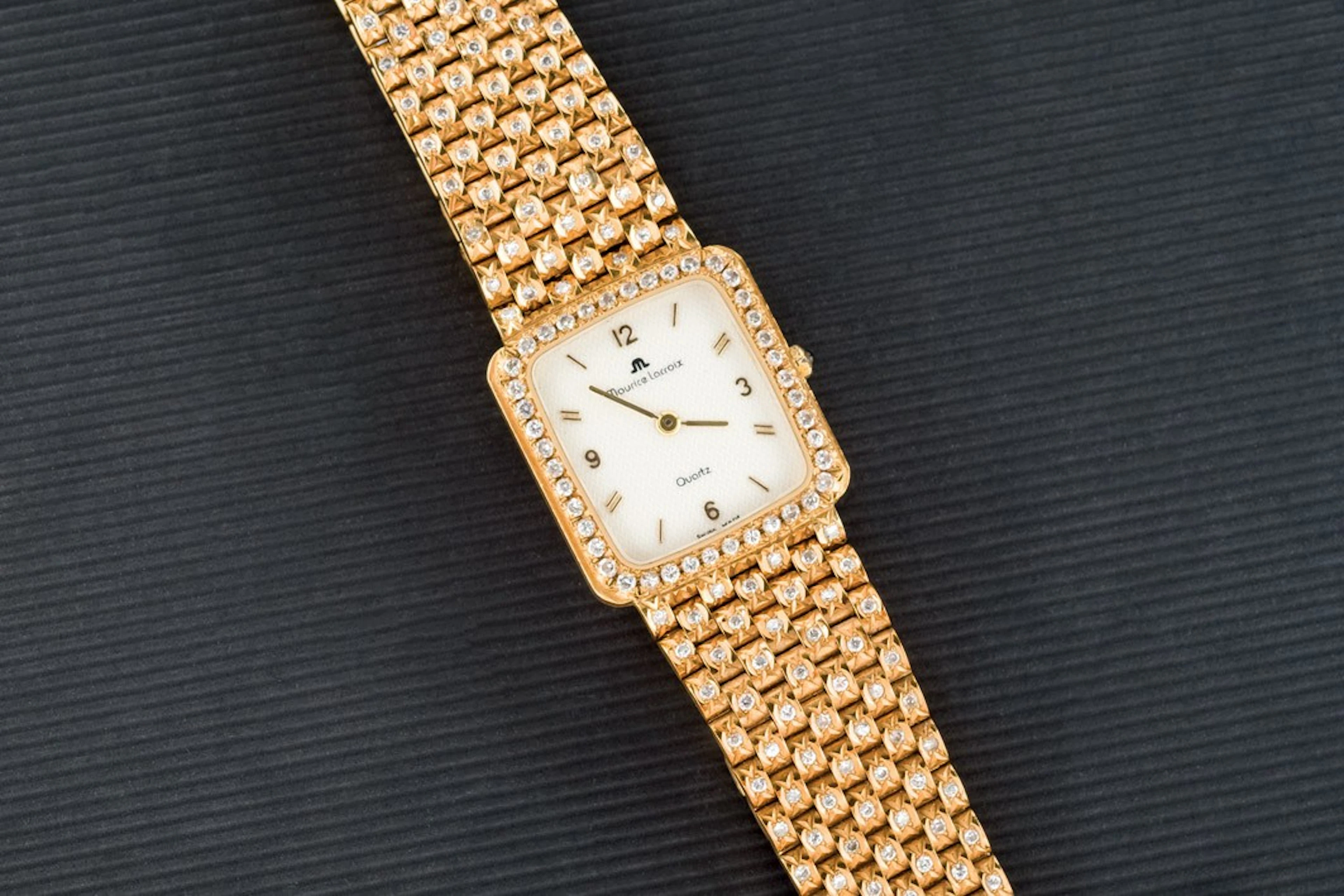 Reloj Maurice Lacroix de oro con diamantes