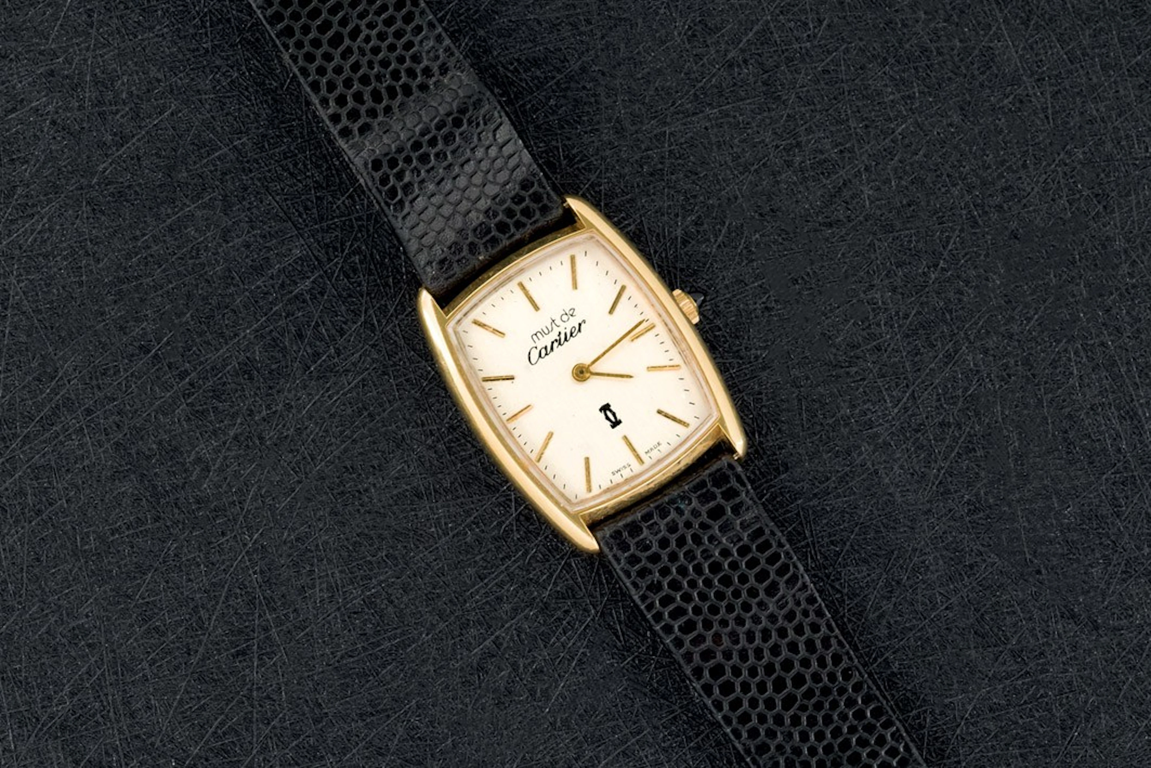 Reloj Must de Cartier en plaqué de oro