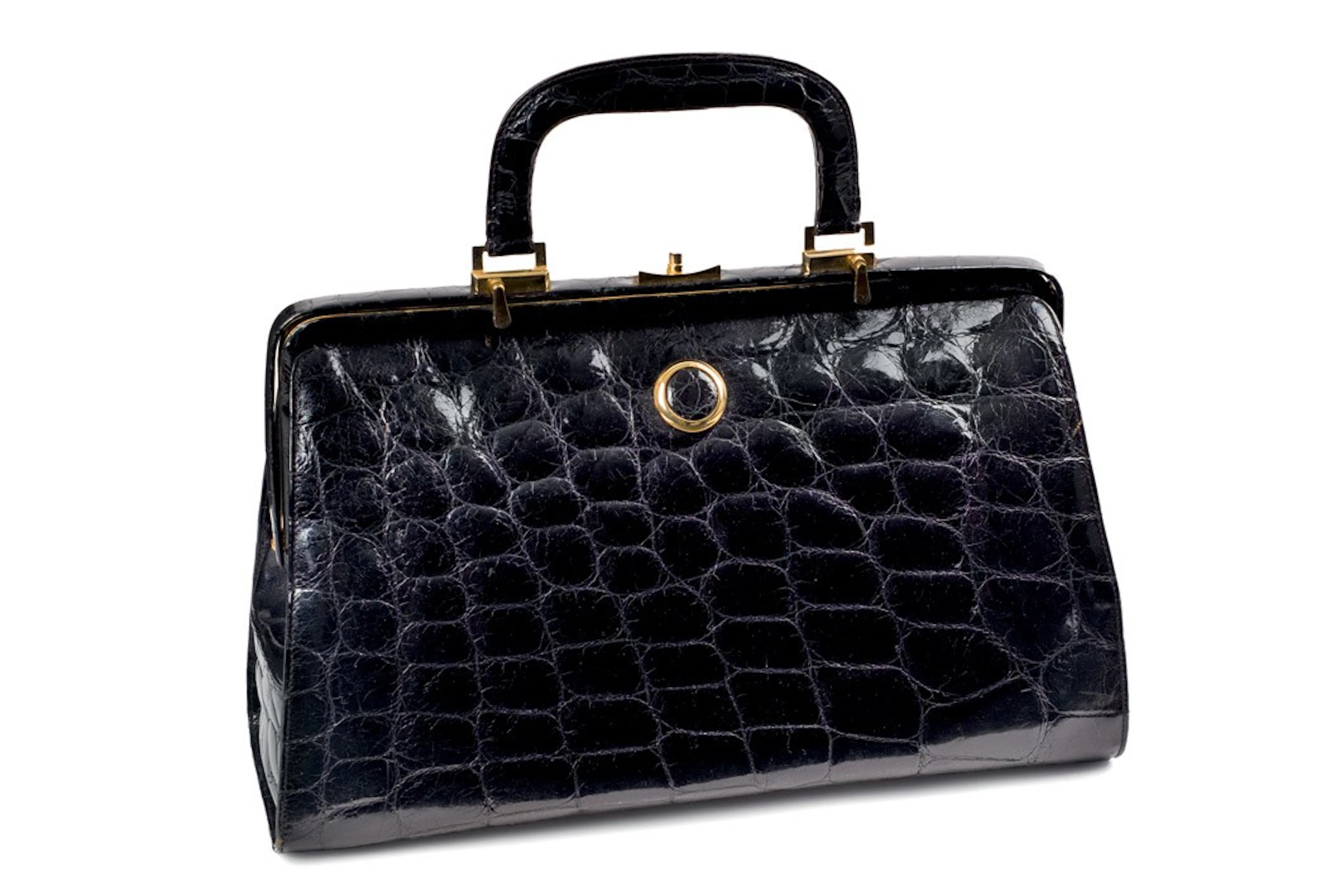 Bolso de piel de cocodrilo