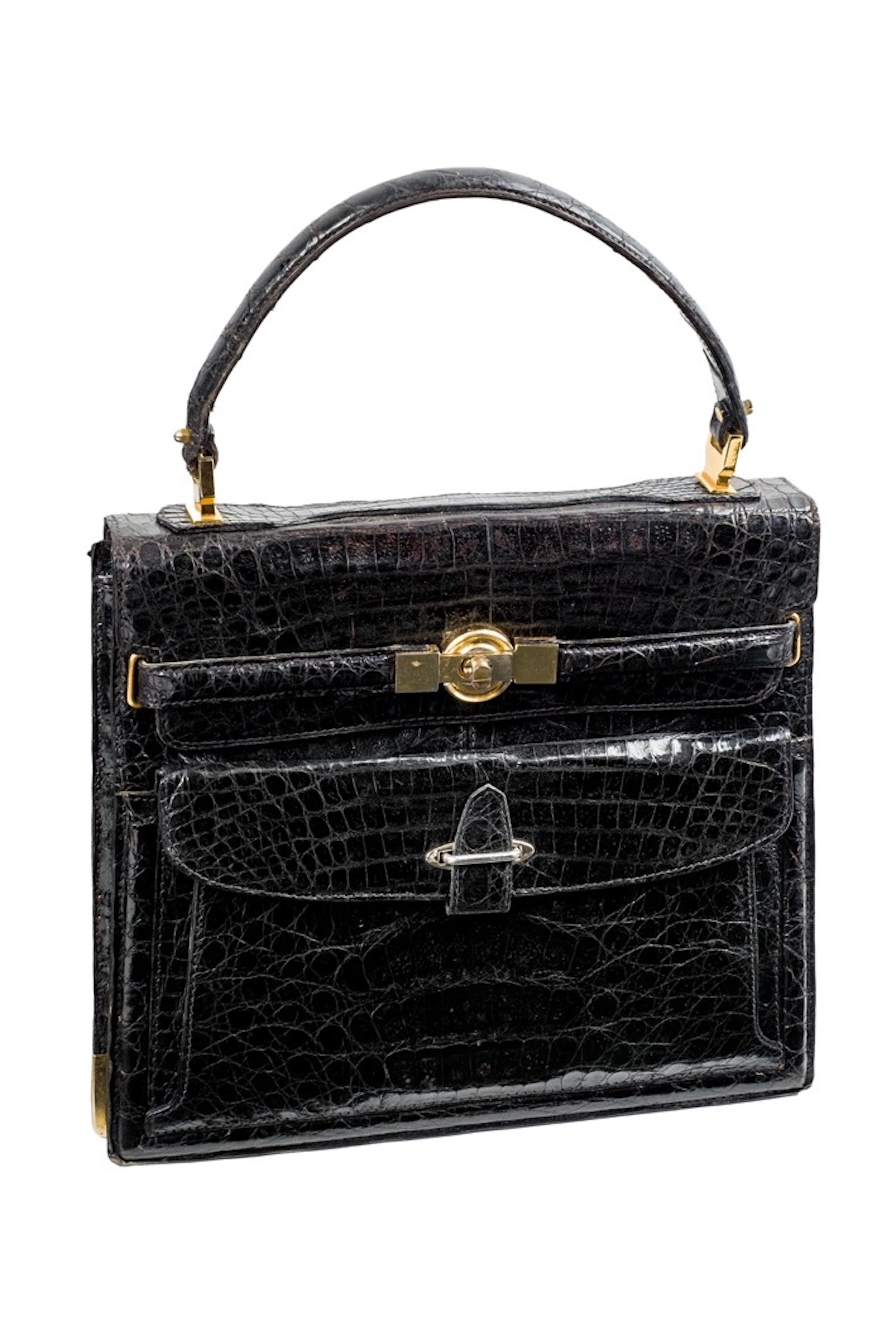 Bolso de piel de cocodrilo