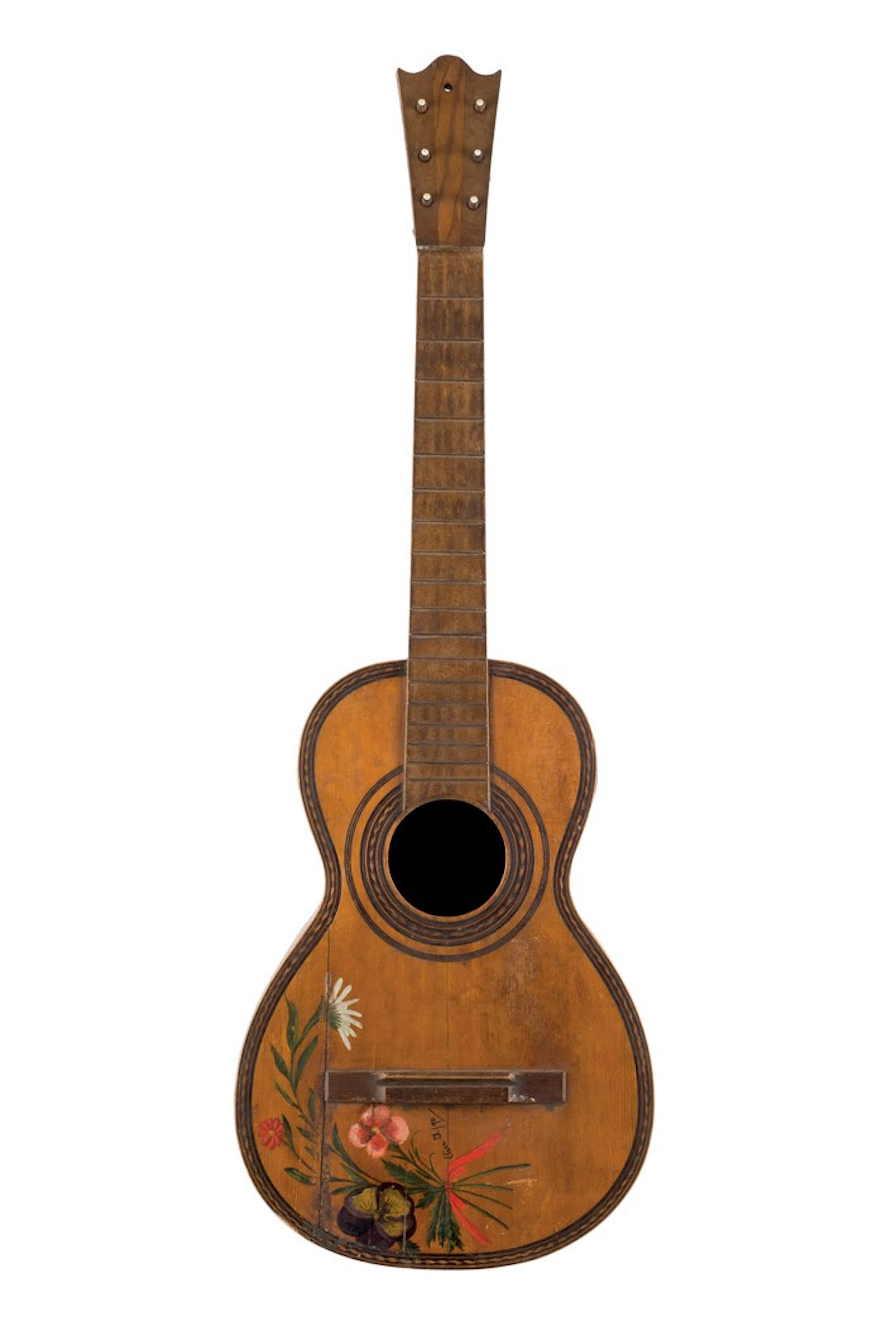 Guitarra antigua fabricada por José Díaz