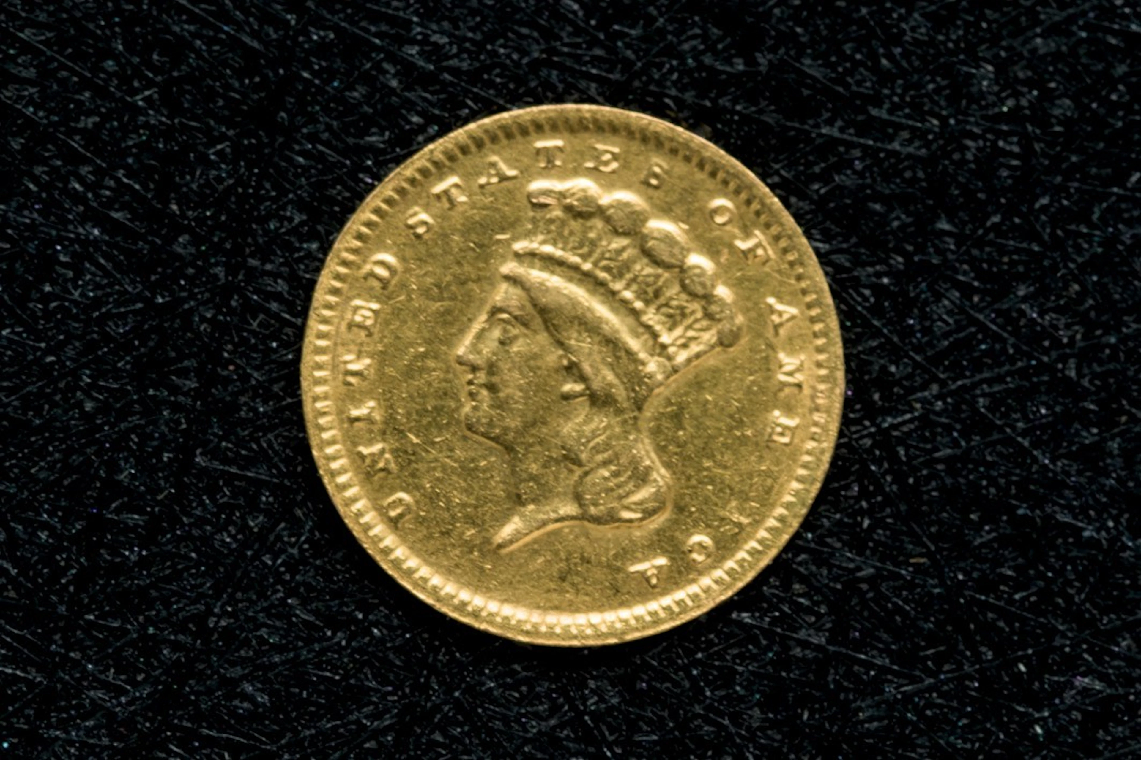 Moneda dólar USA oro 1868