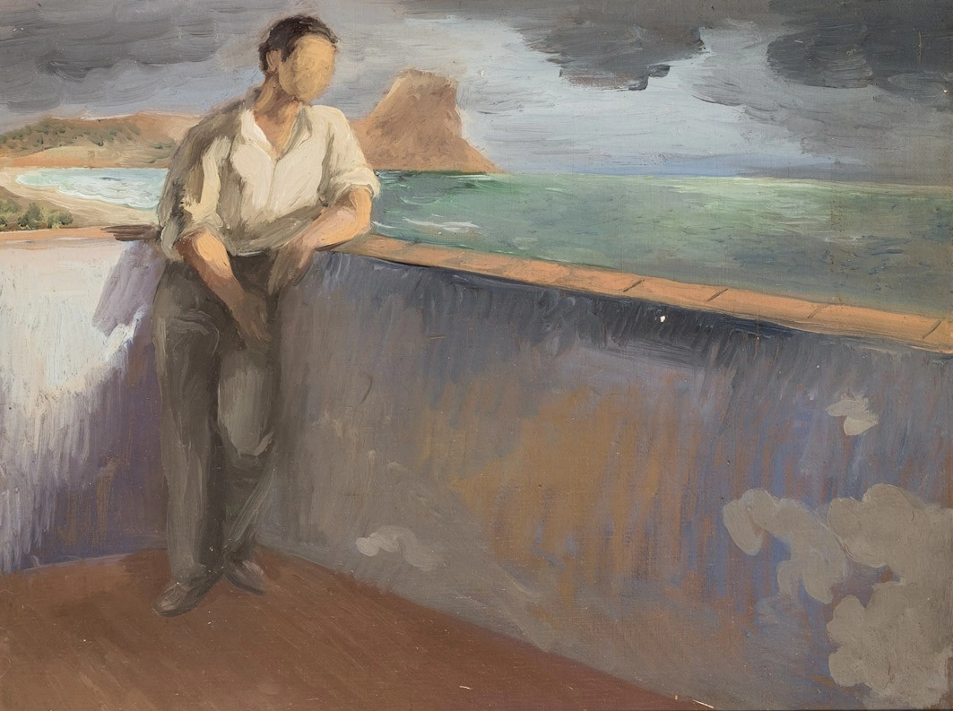 Ramón Gaya. Luis Cernuda frente al mar