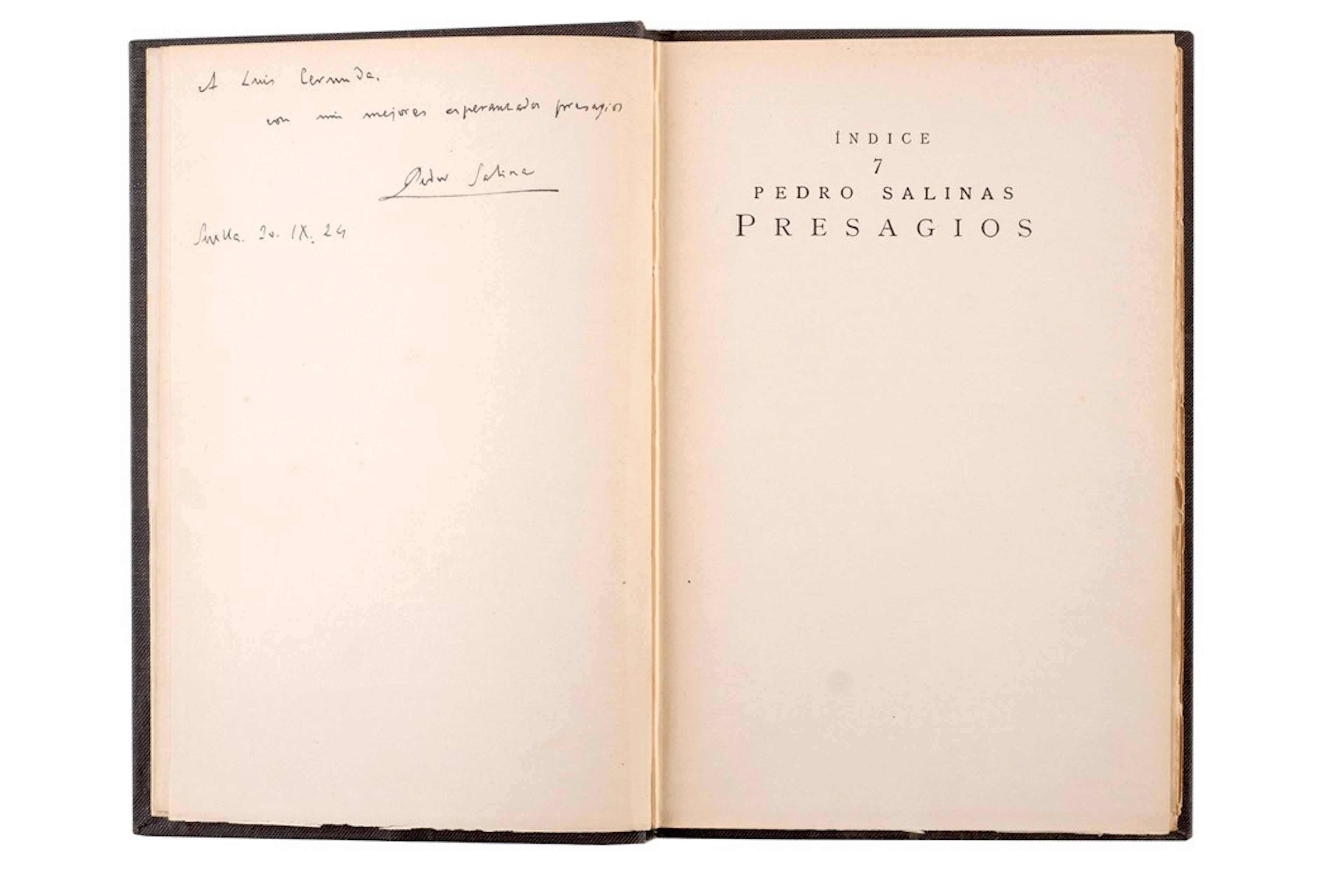 Salinas. Presagios. Dedicado