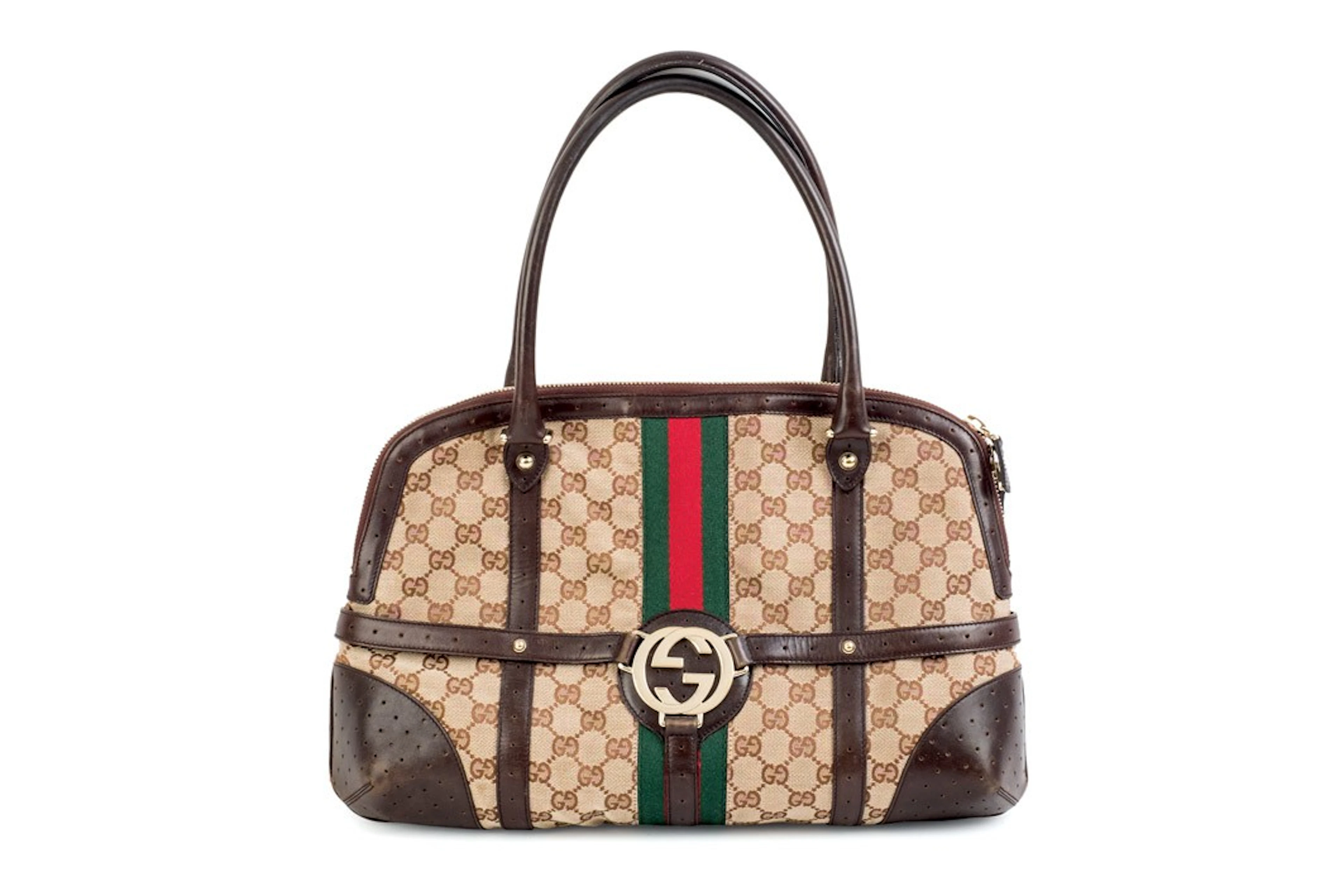 Gucci. Bolso de lona monogram