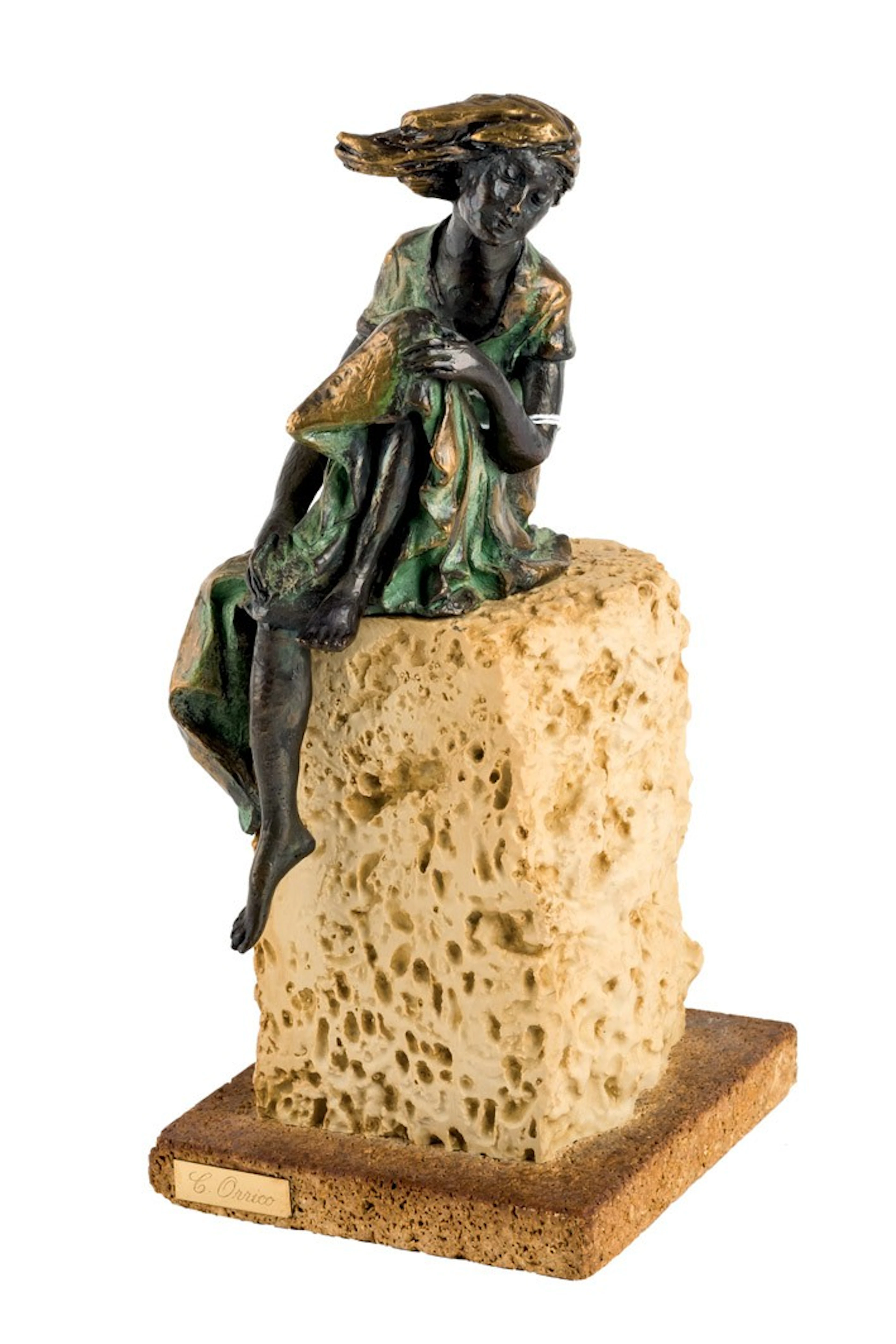 Escultura en bronce y resina