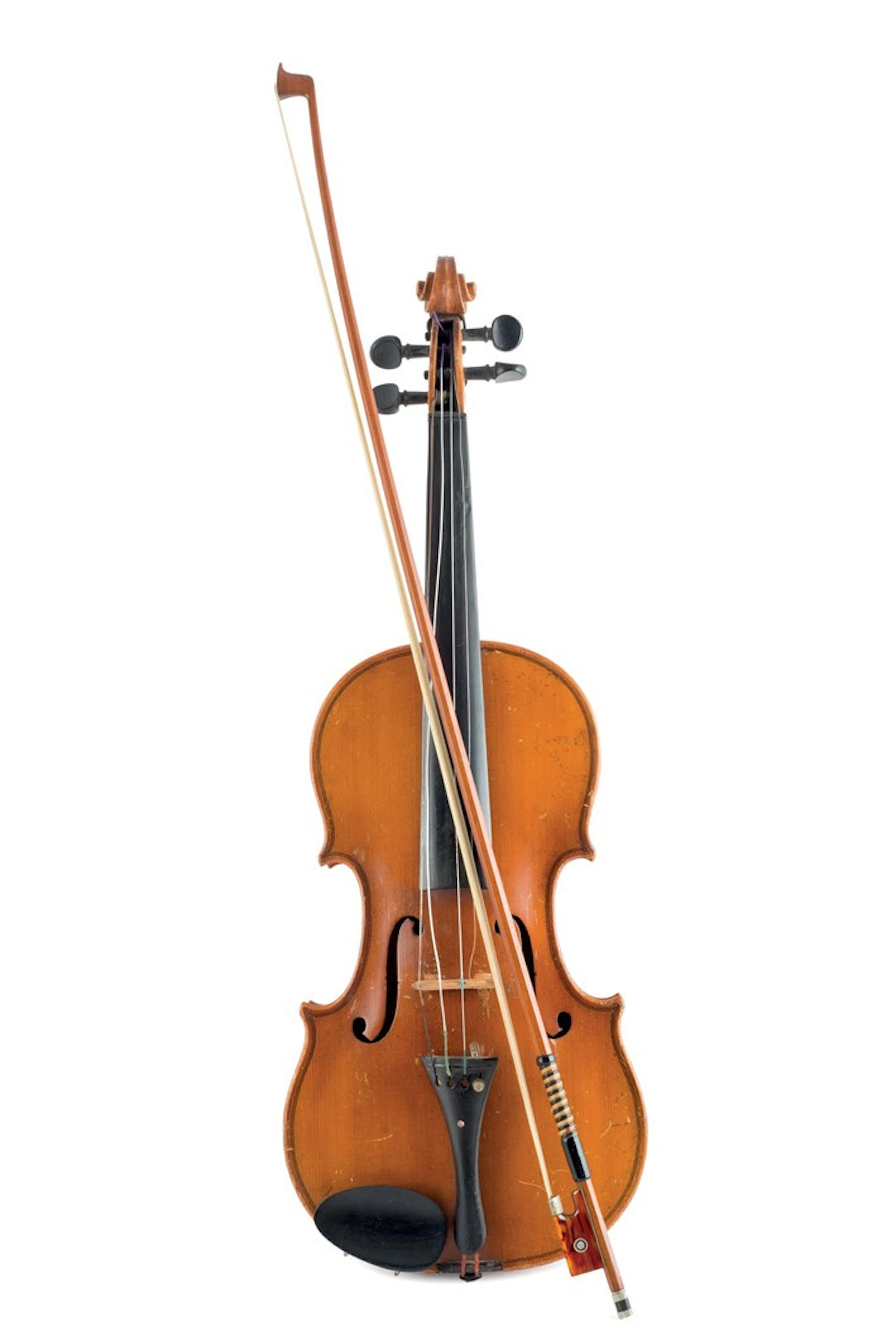 Violín antiguo con arco