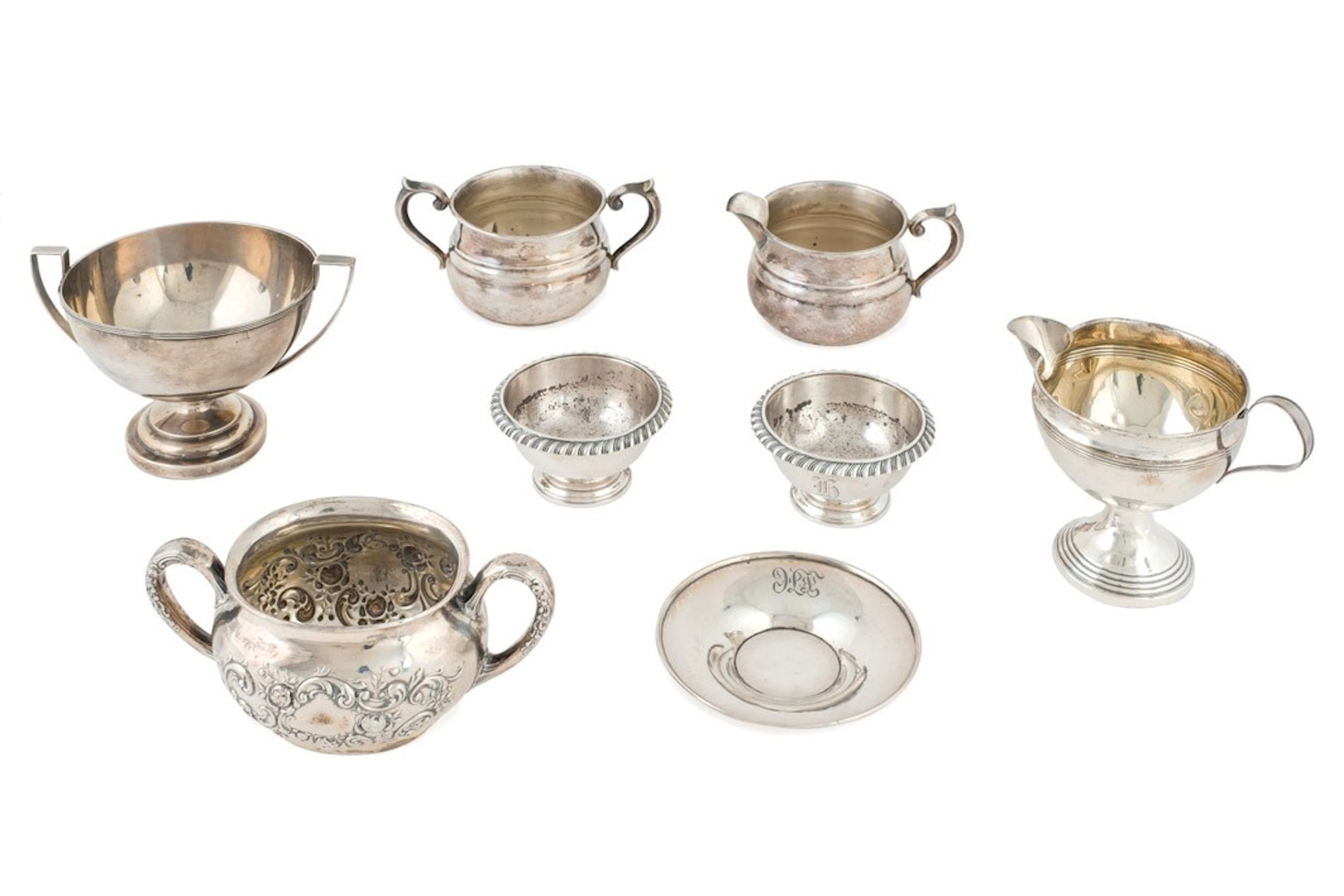 Miscelánea de piezas de plata