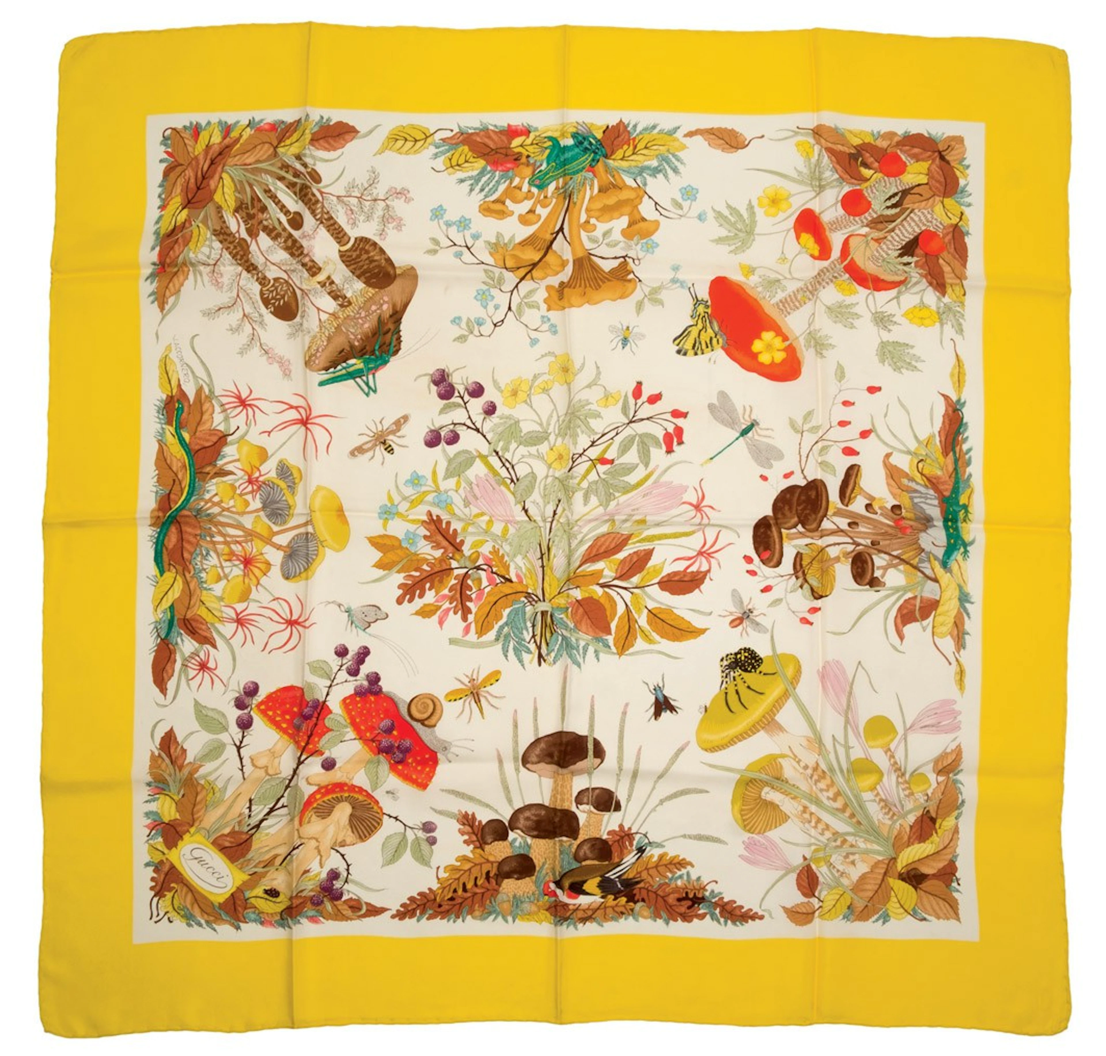 Gucci, Italia. Pañuelo de seda.