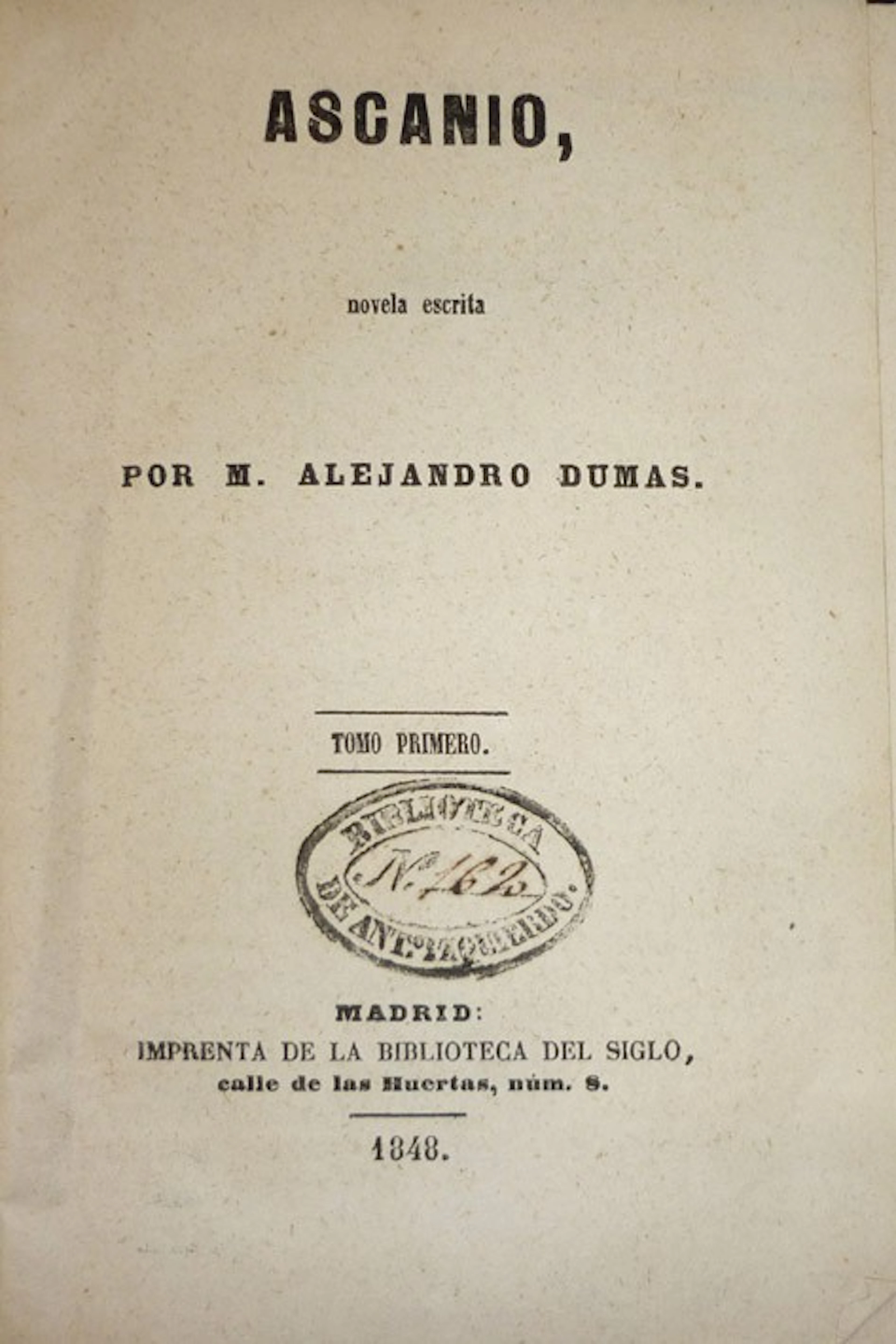 Dumas. Ascanio