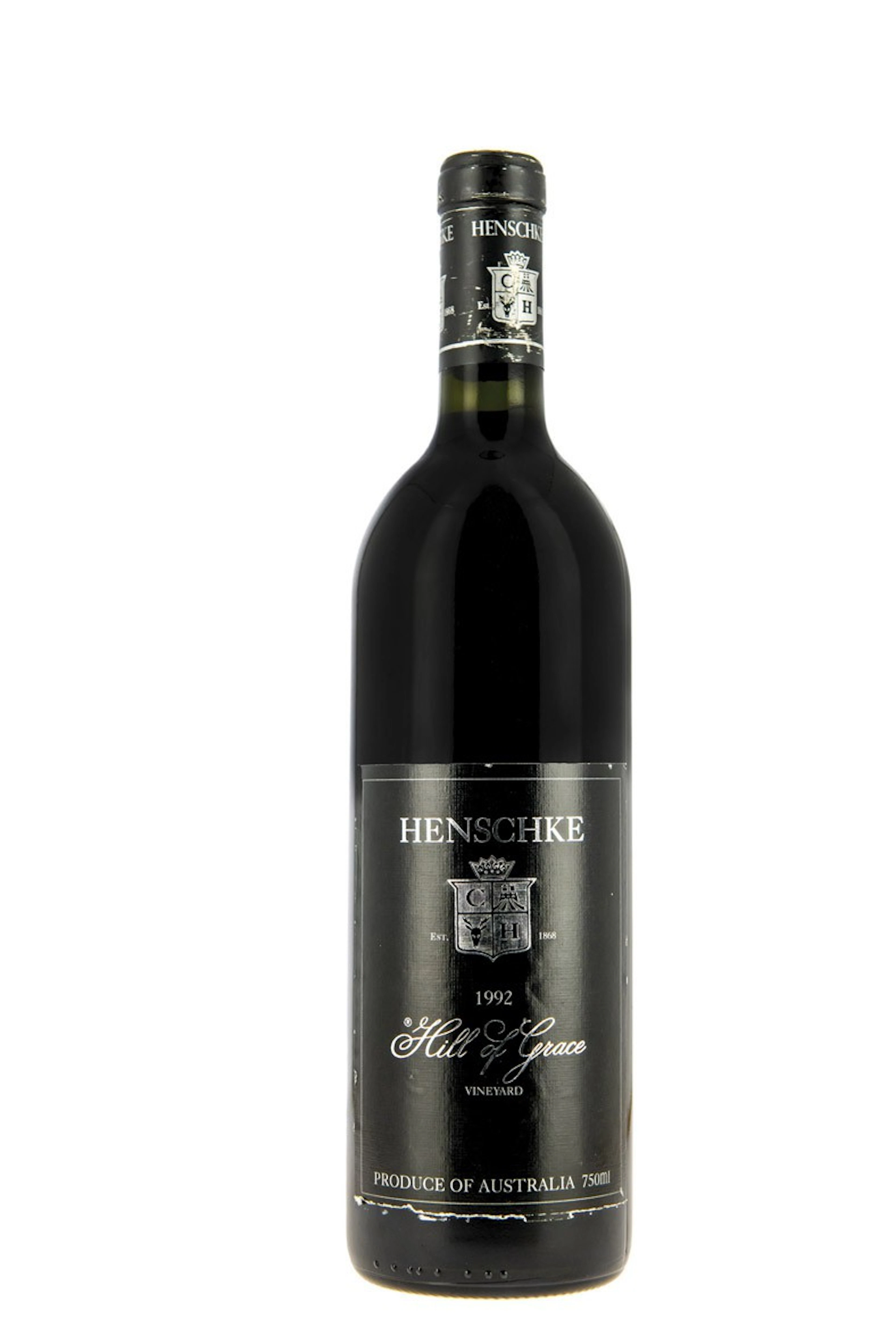 Botella de Henschke Hill of Grace, 1992