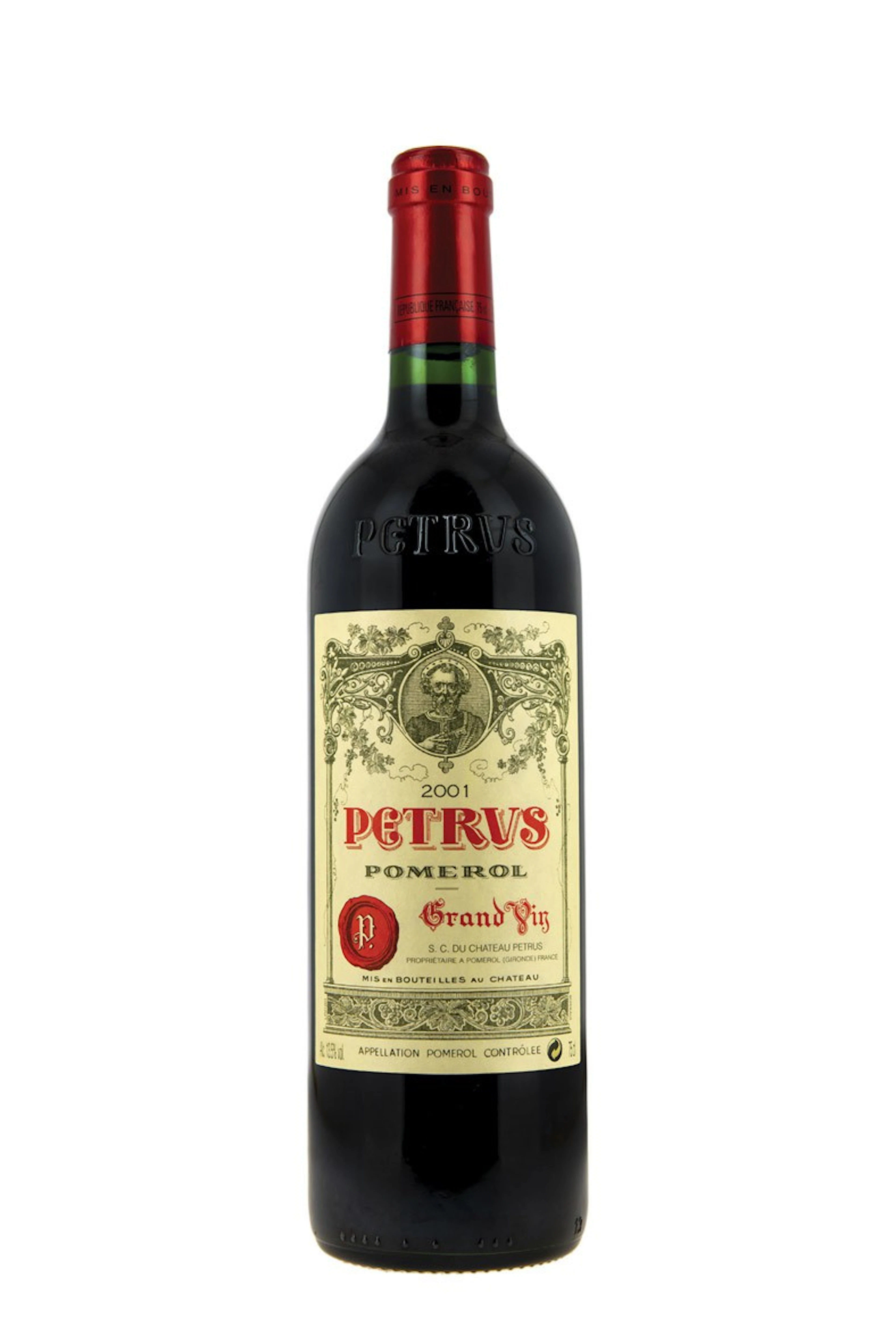 3 botellas de Petrus, 2001, 2004 Y 2011