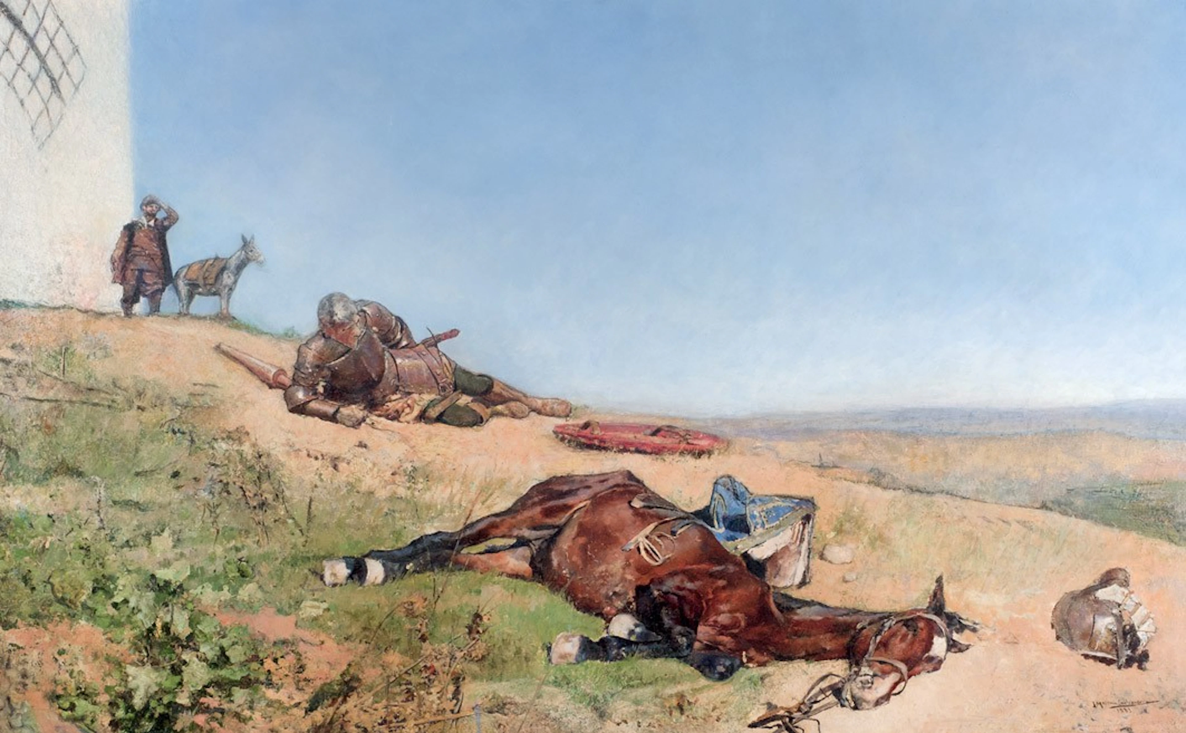 José Moreno Carbonero. Escena del Quijote
