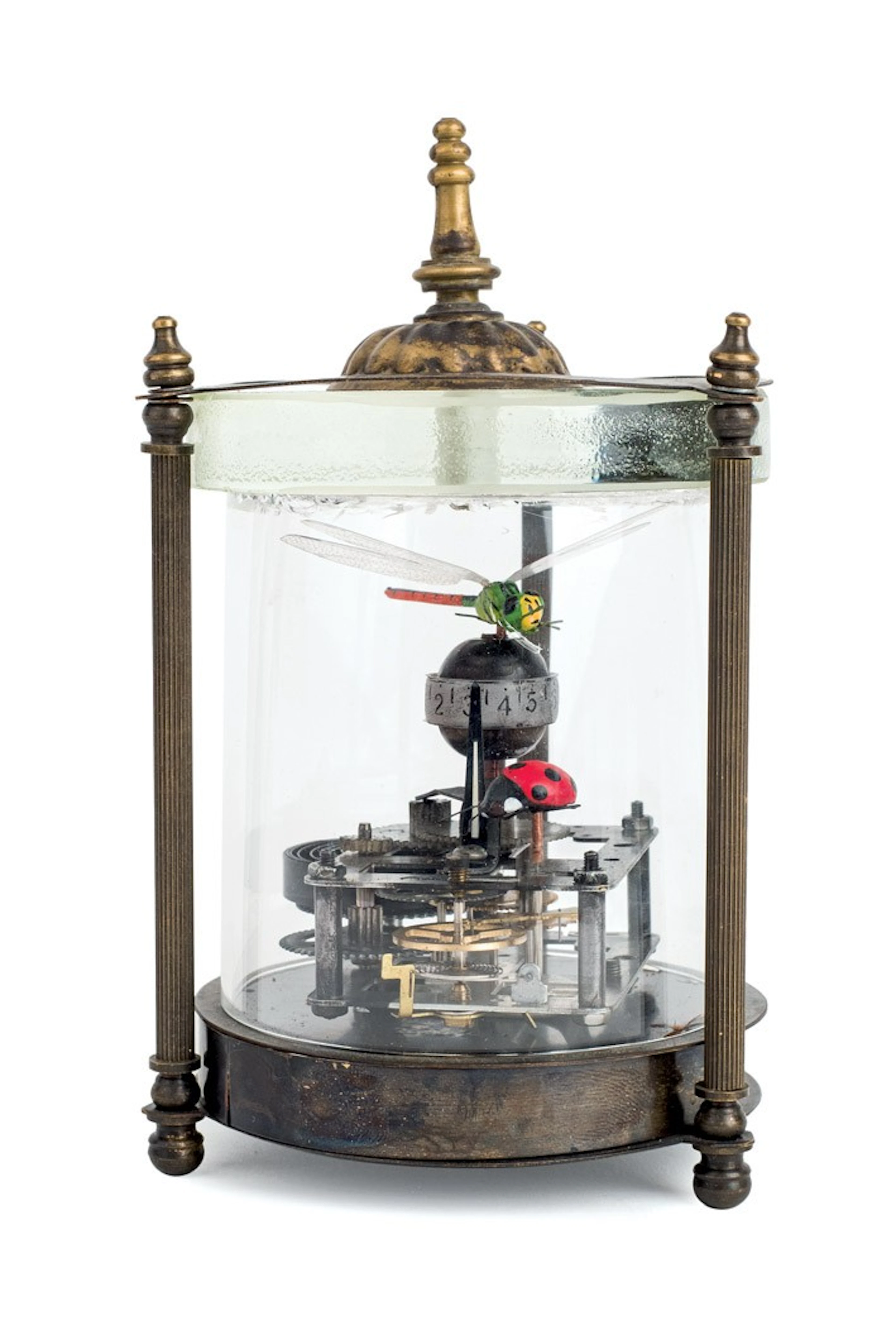 Reloj de sobremesa con figuras de animales