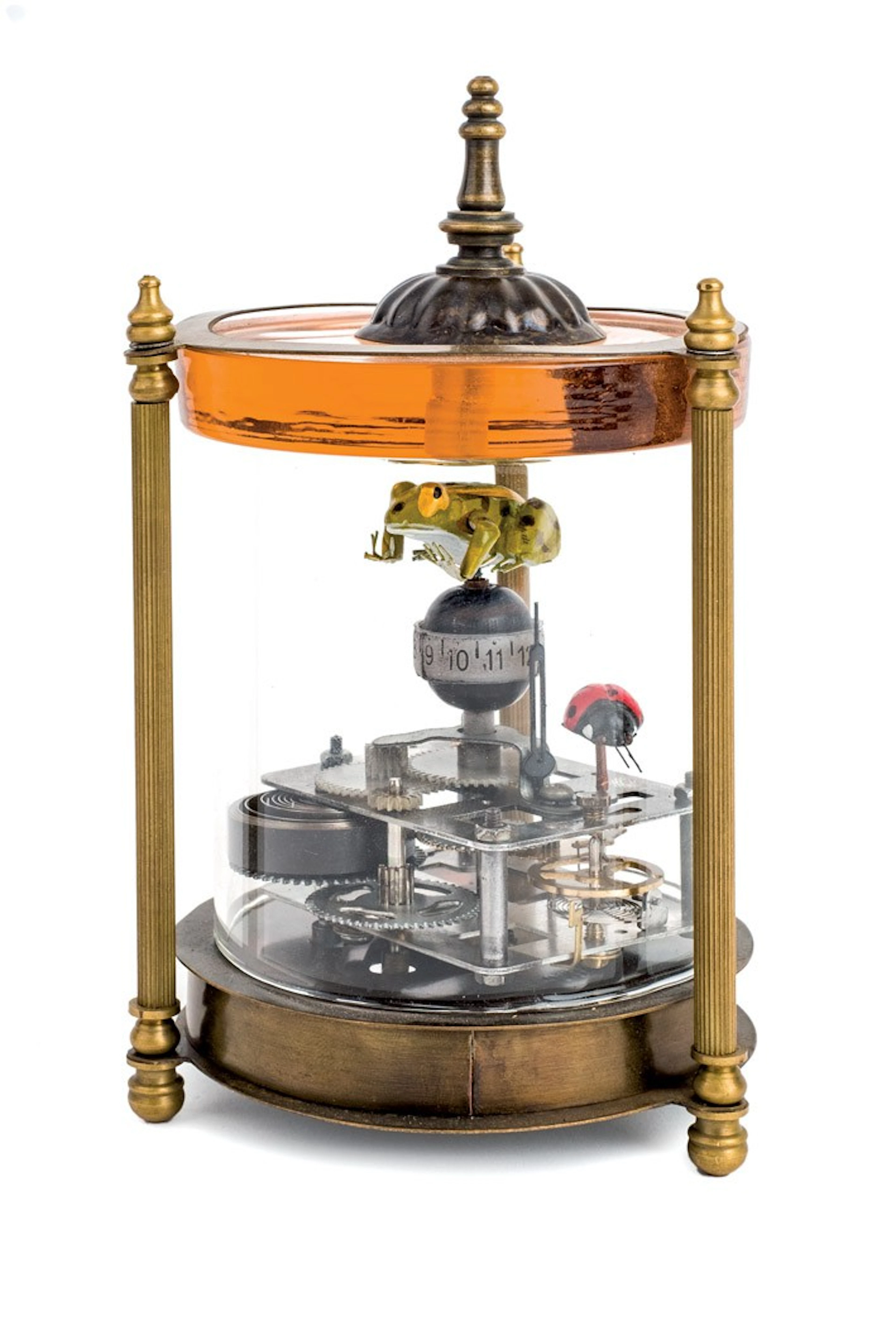 Reloj de sobremesa con figuras de animales